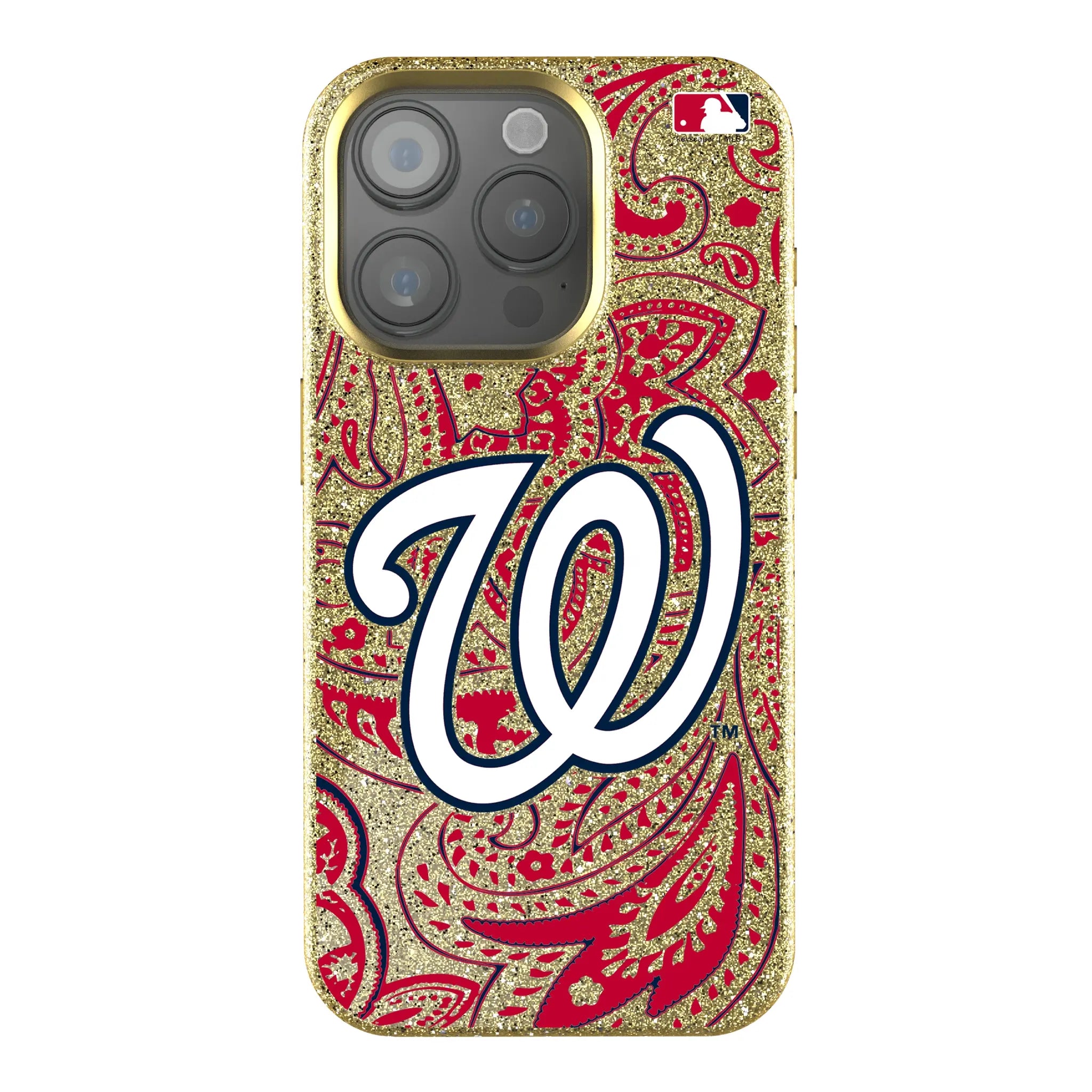Washington Nationals Paisley Bling Phone Case
