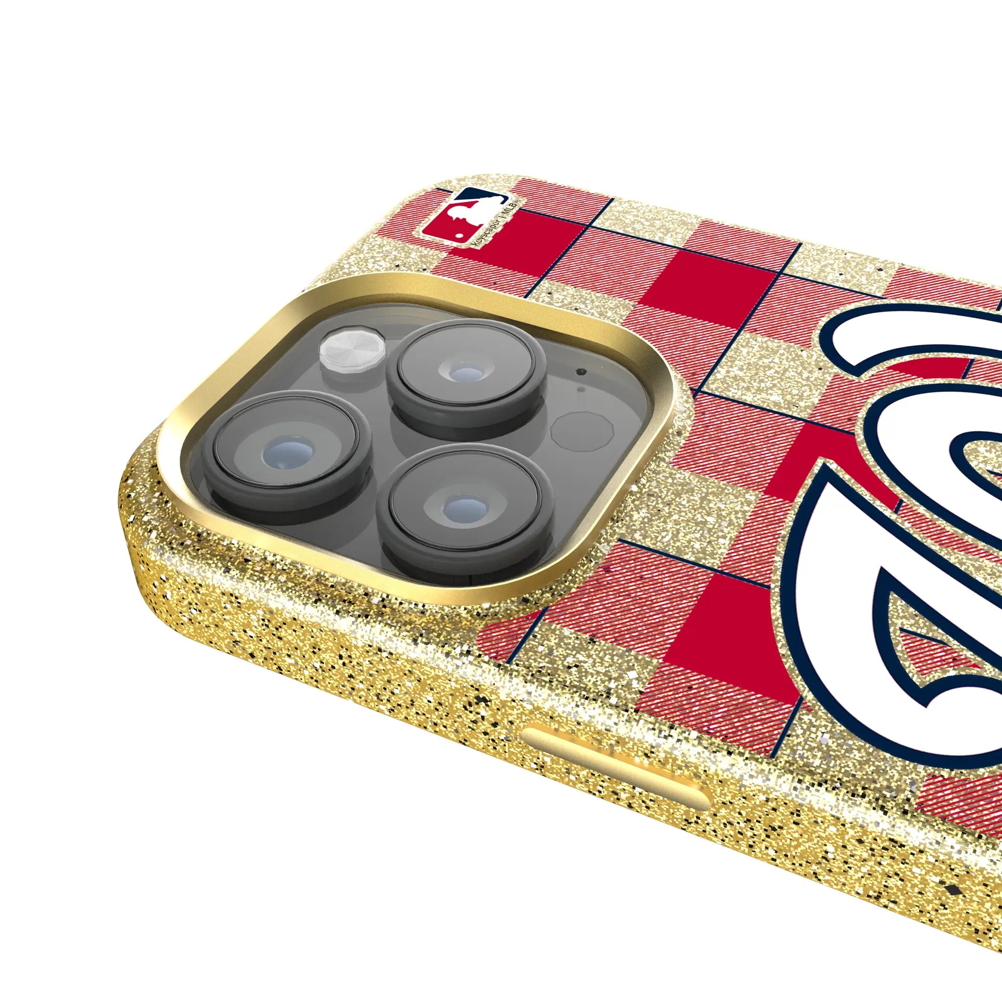 Washington Nationals Plaid Bling Phone Case