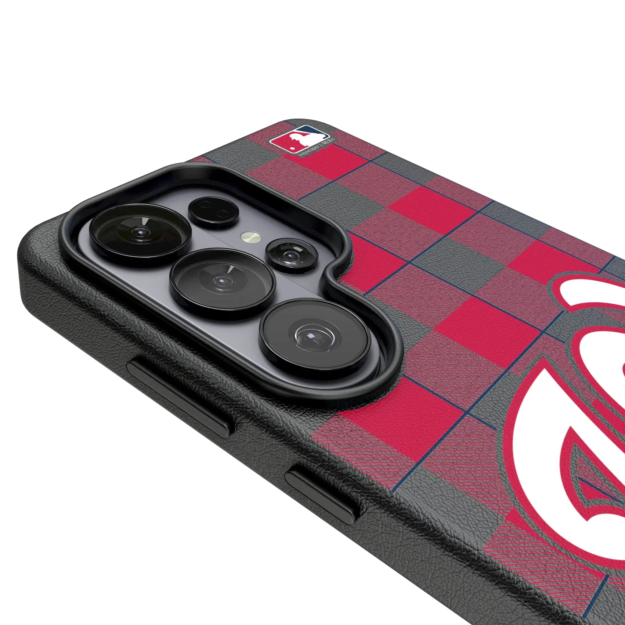 Washington Nationals Plaid MagSafe Compatible Phone Case for Samsung Galaxy