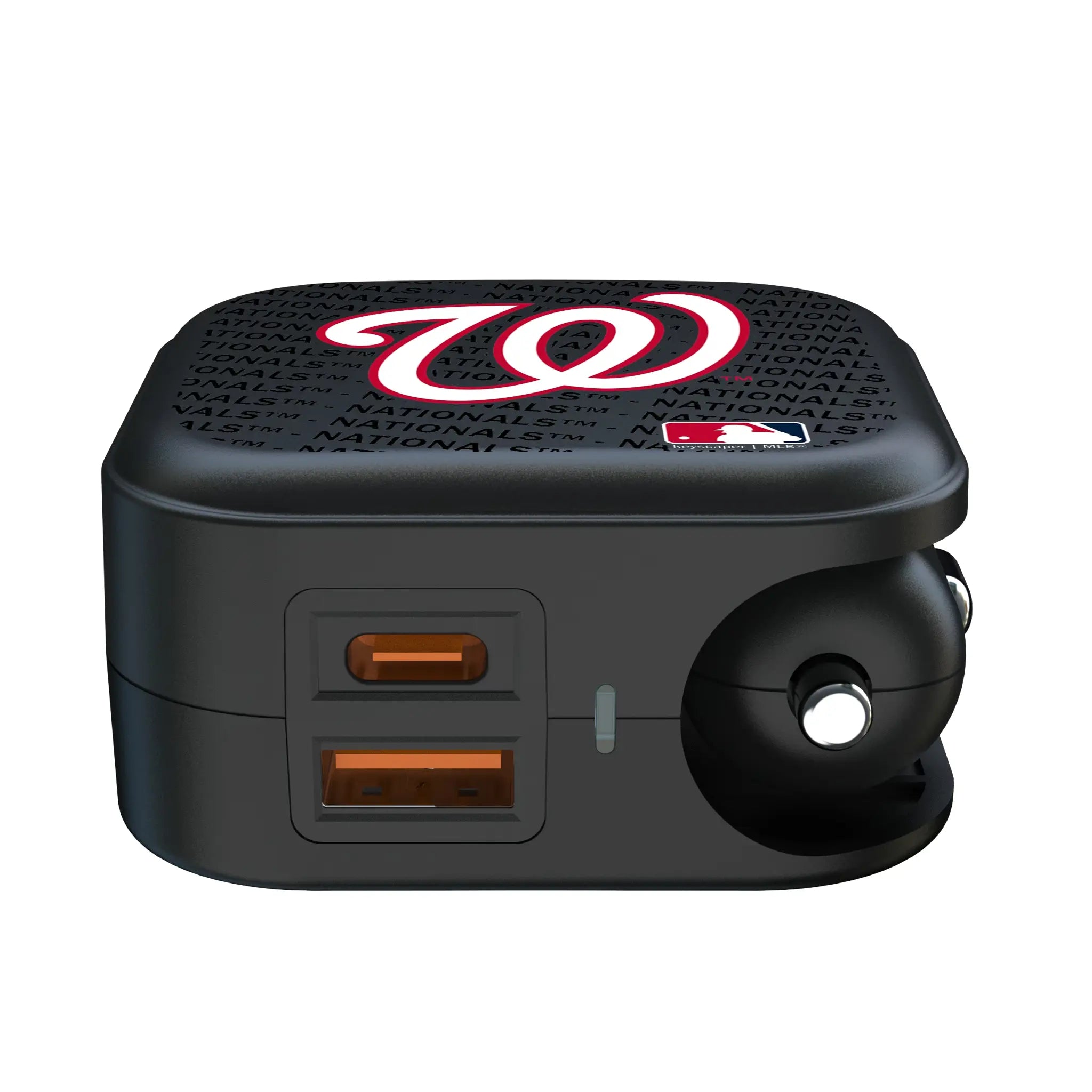 Washington Nationals Text Backdrop 2 in 1 USB A/C Charger