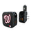 Washington Nationals Text Backdrop 2 in 1 USB A/C Charger