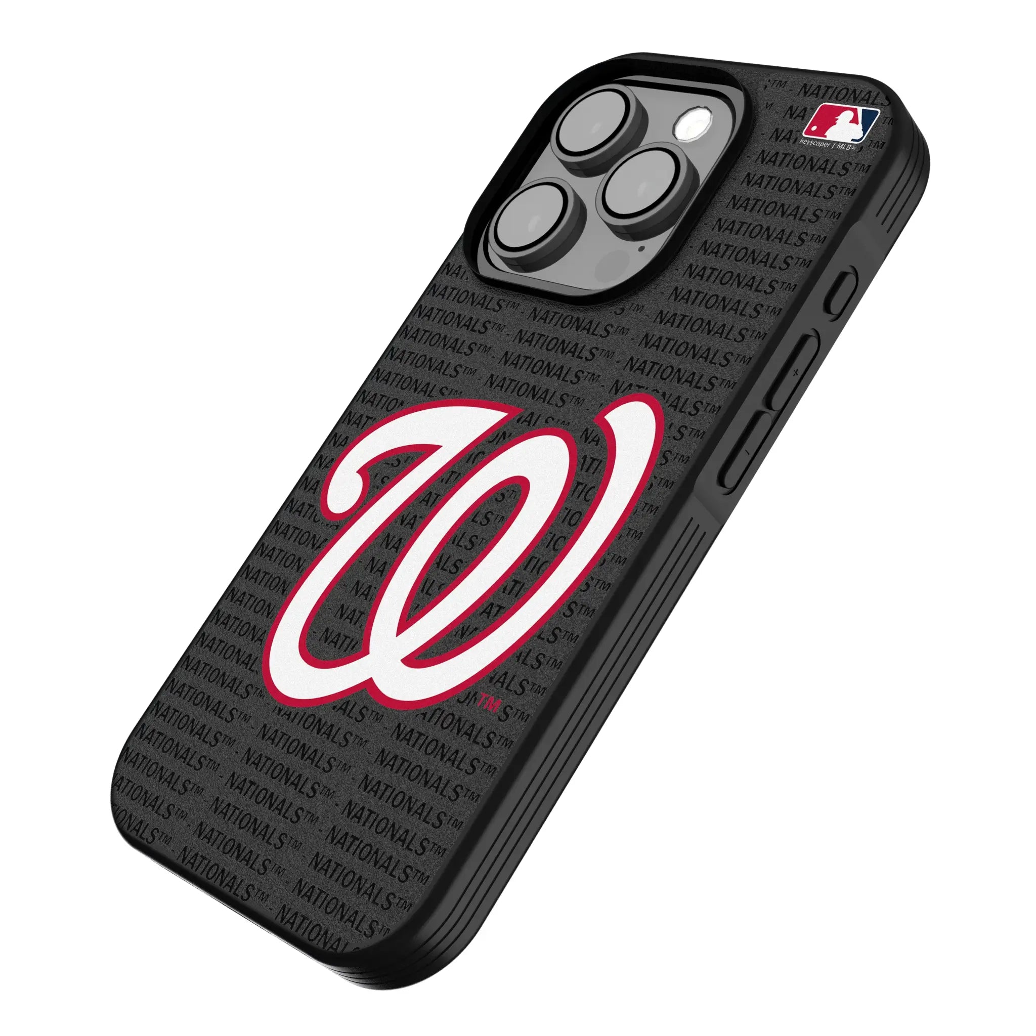 Washington Nationals Text Backdrop Bump Phone Case