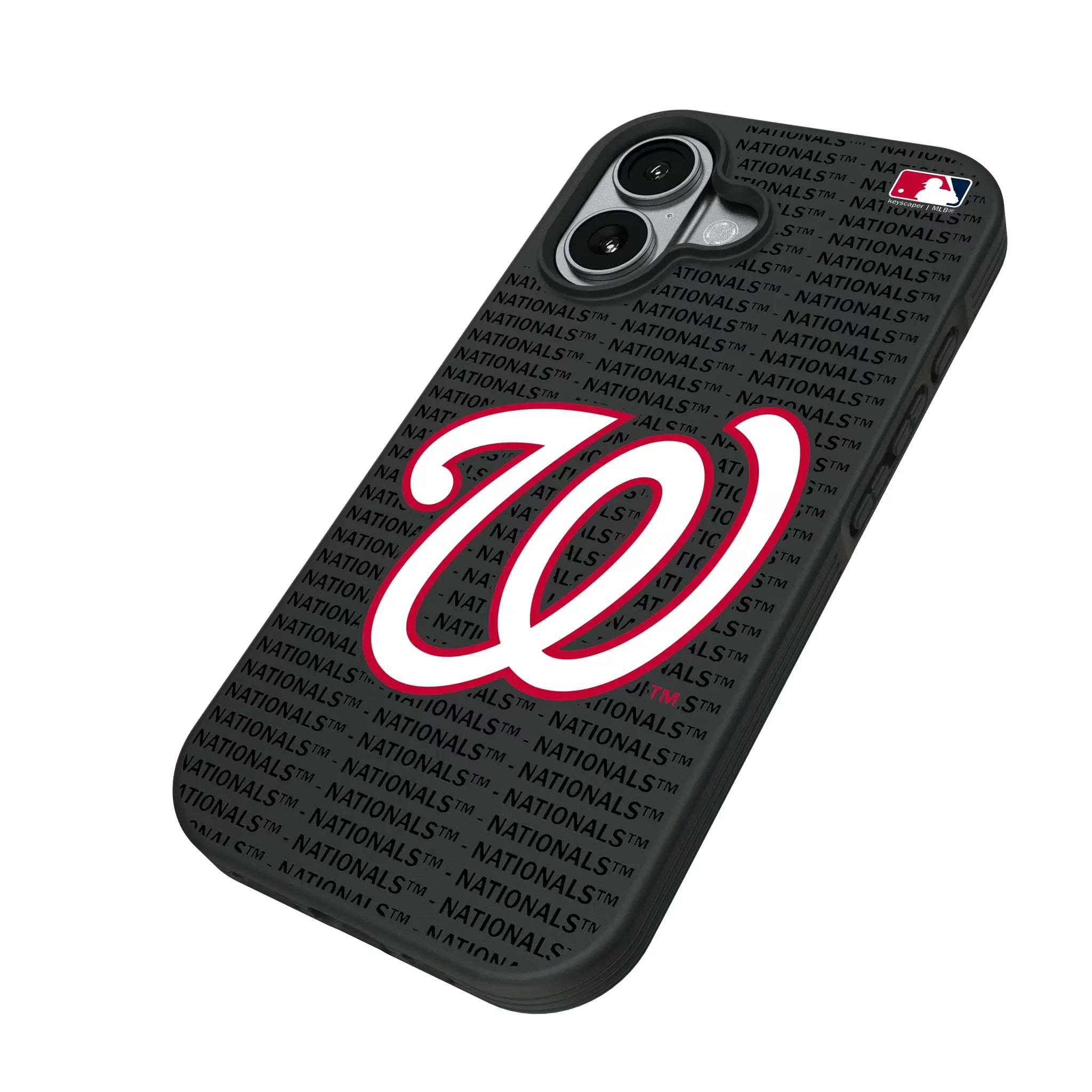 Washington Nationals Text Backdrop Bump Phone Case