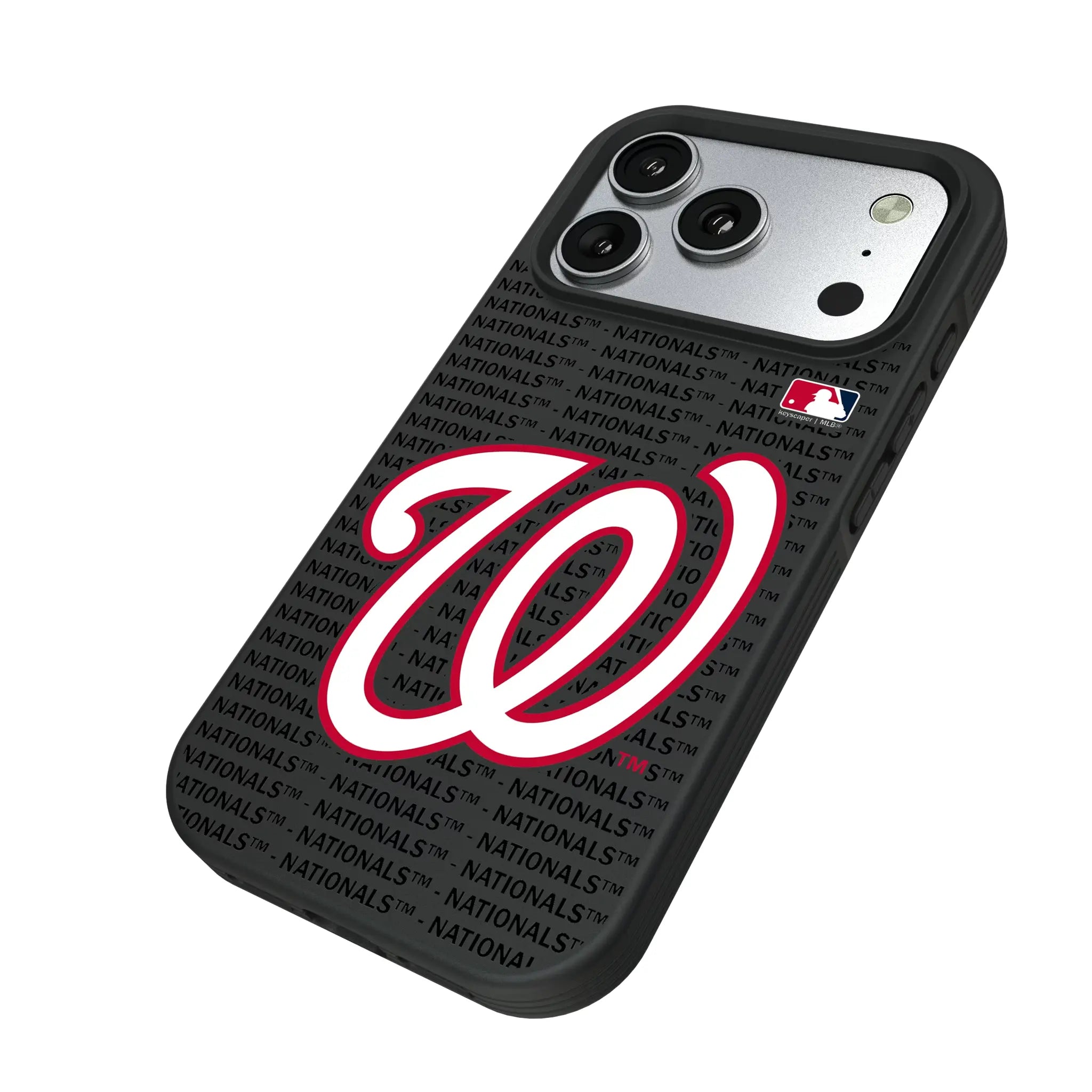 Washington Nationals Text Backdrop Bump Phone Case