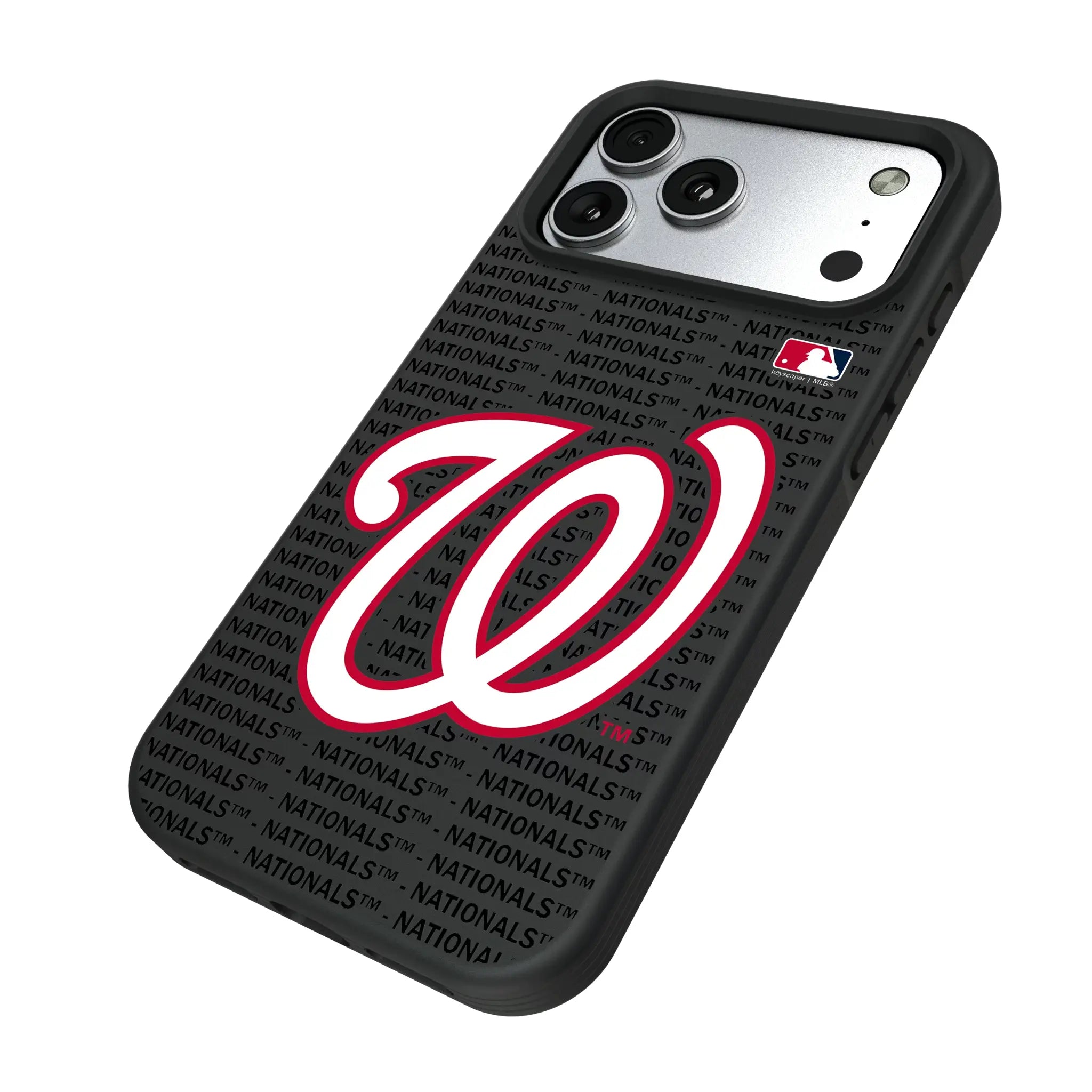 Washington Nationals Text Backdrop Bump Phone Case