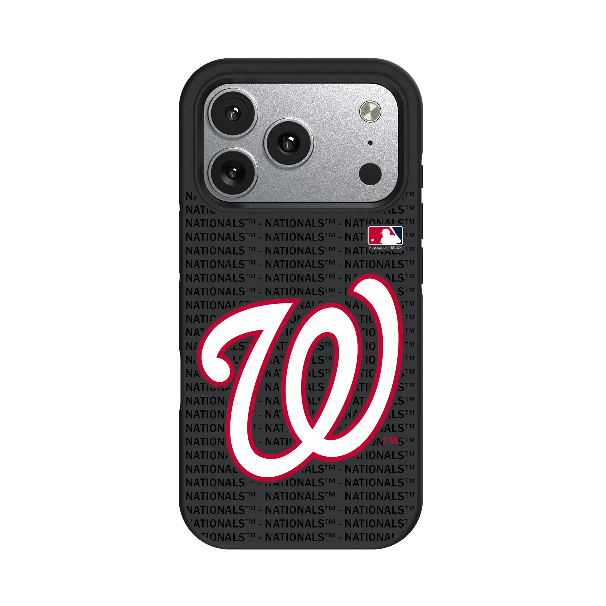 Washington Nationals Text Backdrop Bump Phone Case