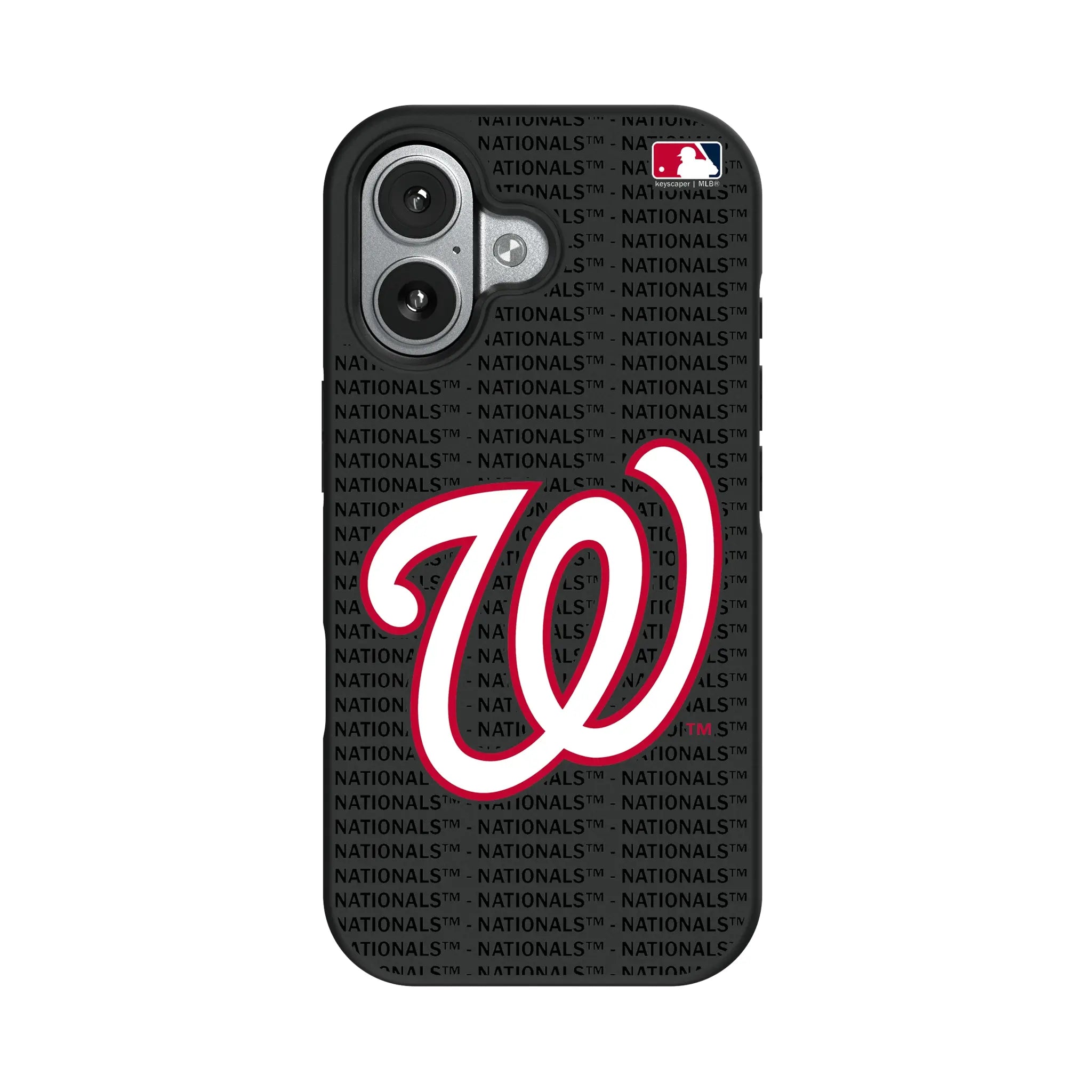 Washington Nationals Text Backdrop Bump Phone Case