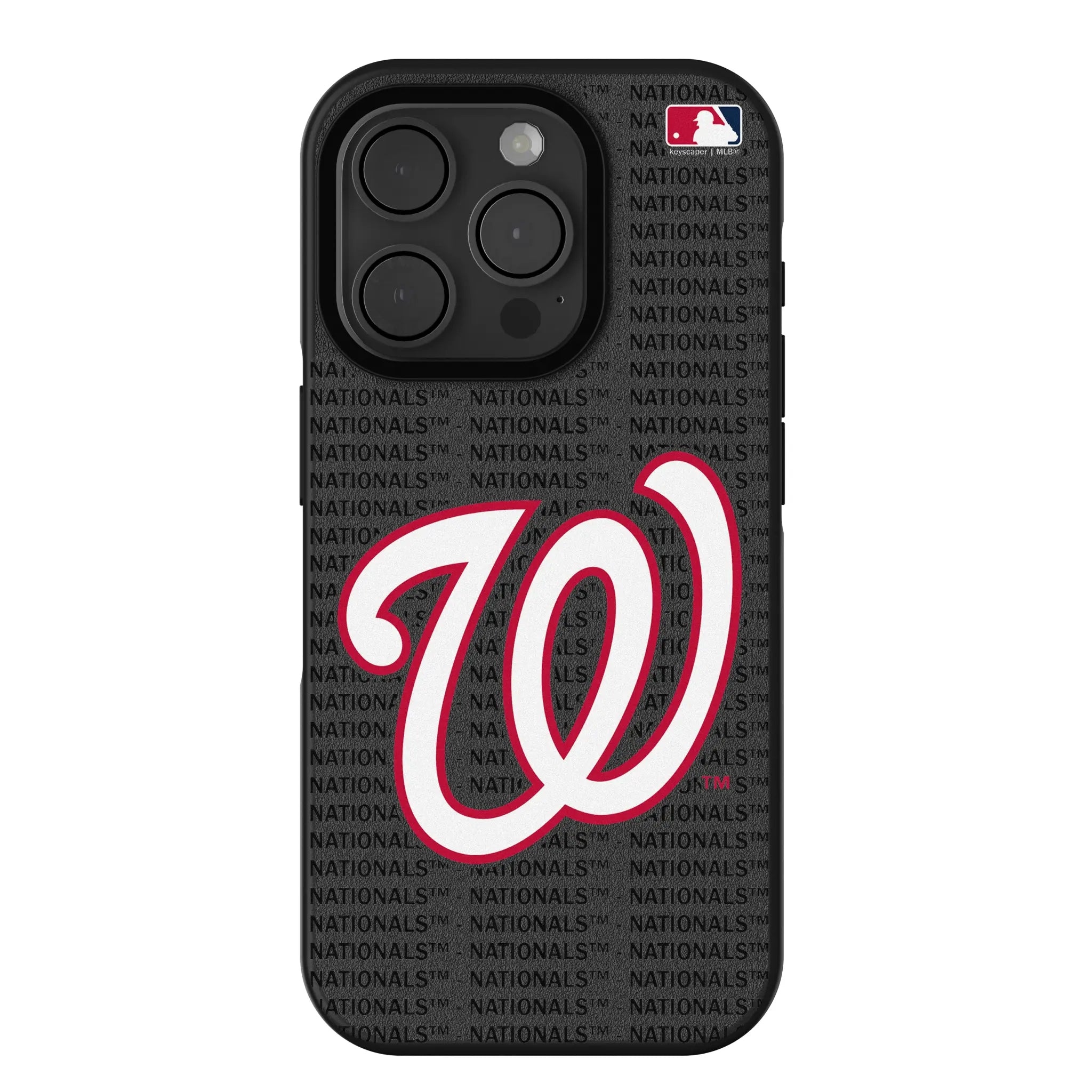 Washington Nationals Text Backdrop Bump Phone Case