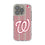 Washington Nationals Text Backdrop Clear Phone Case for Apple iPhone