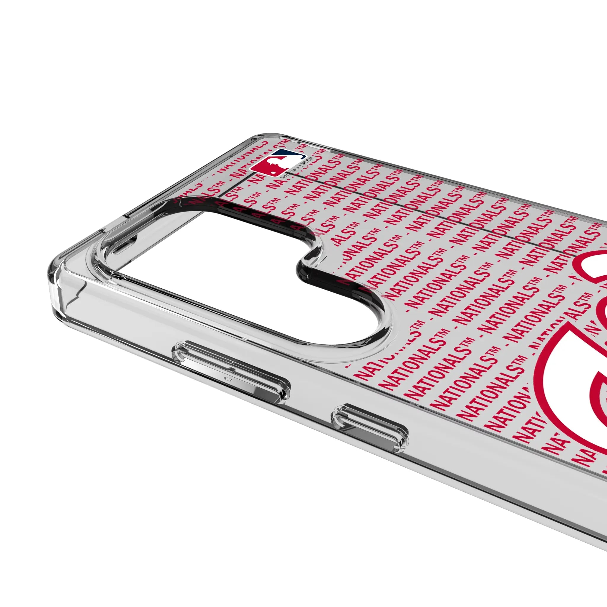 Washington Nationals Text Backdrop Clear Phone Case for Samsung Galaxy