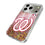Washington Nationals Text Backdrop Glitter Phone Case