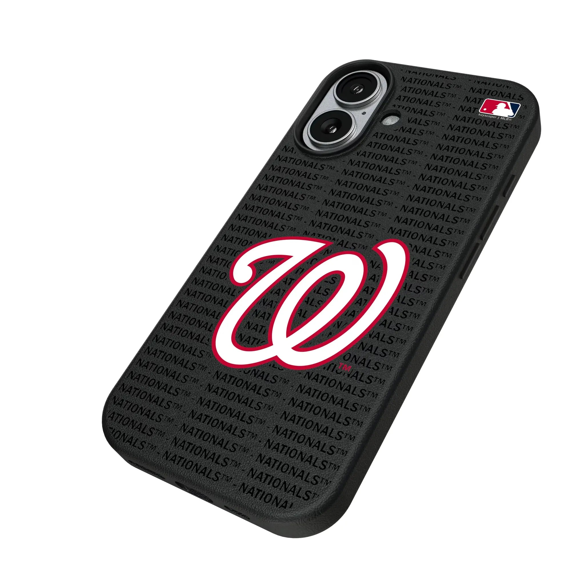 Washington Nationals Text Backdrop MagSafe Compatible Phone Case for Apple iPhone