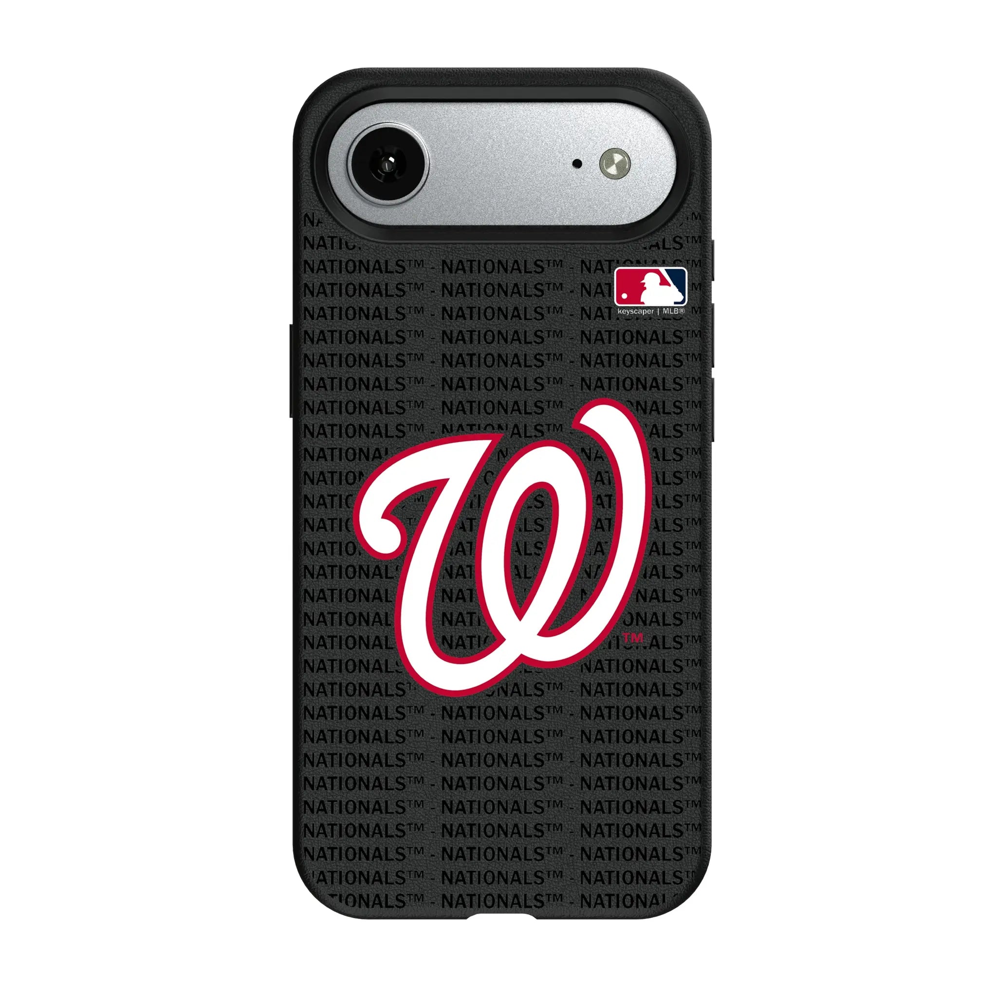 Washington Nationals Text Backdrop MagSafe Compatible Phone Case for Apple iPhone