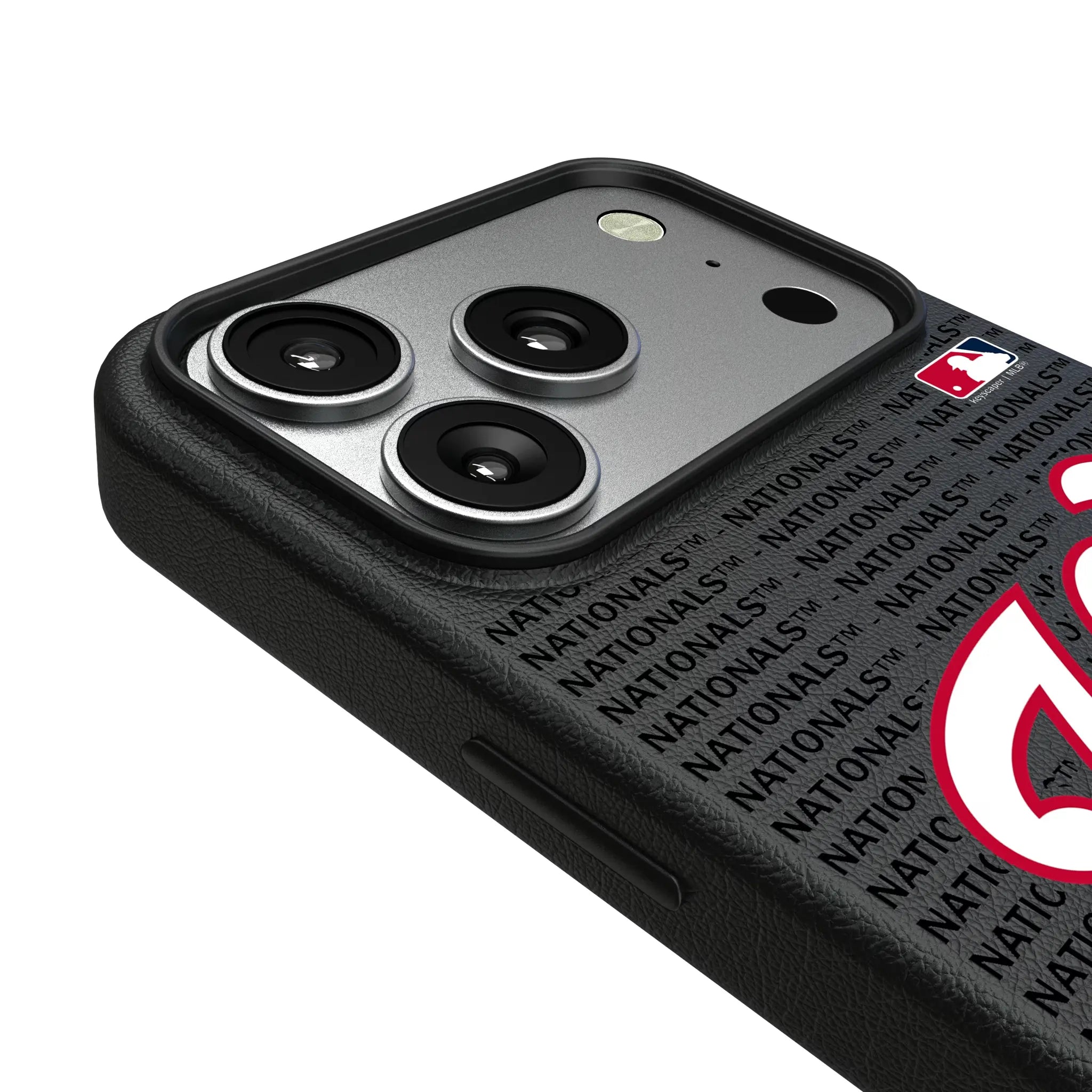 Washington Nationals Text Backdrop MagSafe Compatible Phone Case for Apple iPhone