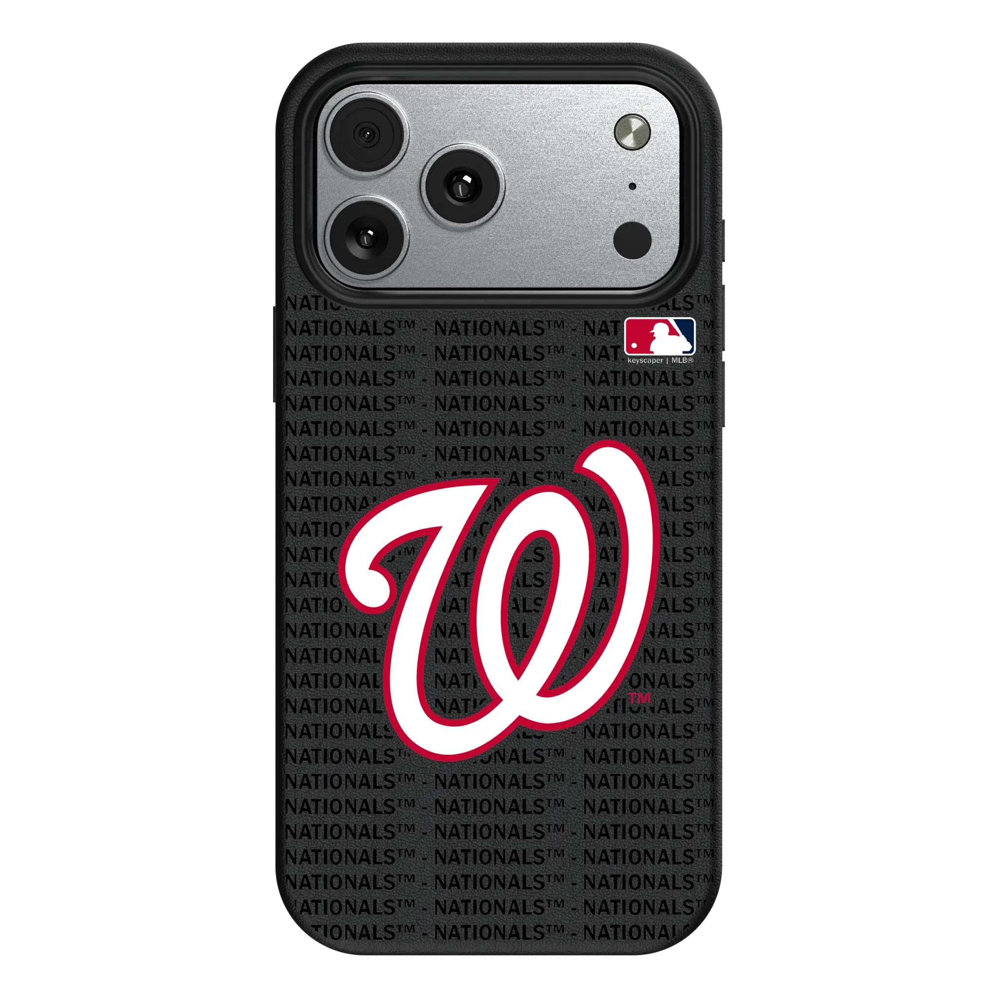 Washington Nationals Text Backdrop MagSafe Compatible Phone Case for Apple iPhone