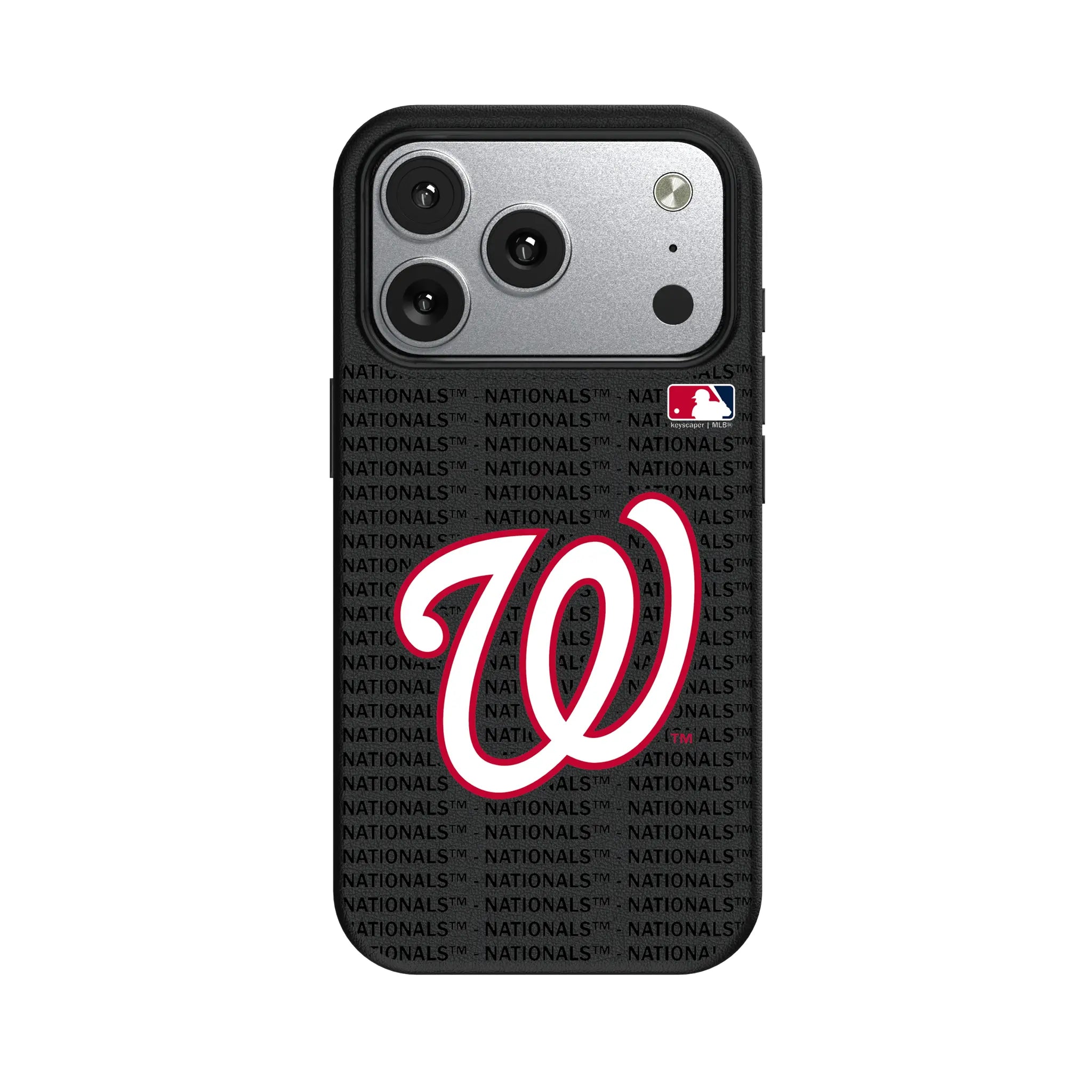 Washington Nationals Text Backdrop MagSafe Compatible Phone Case for Apple iPhone