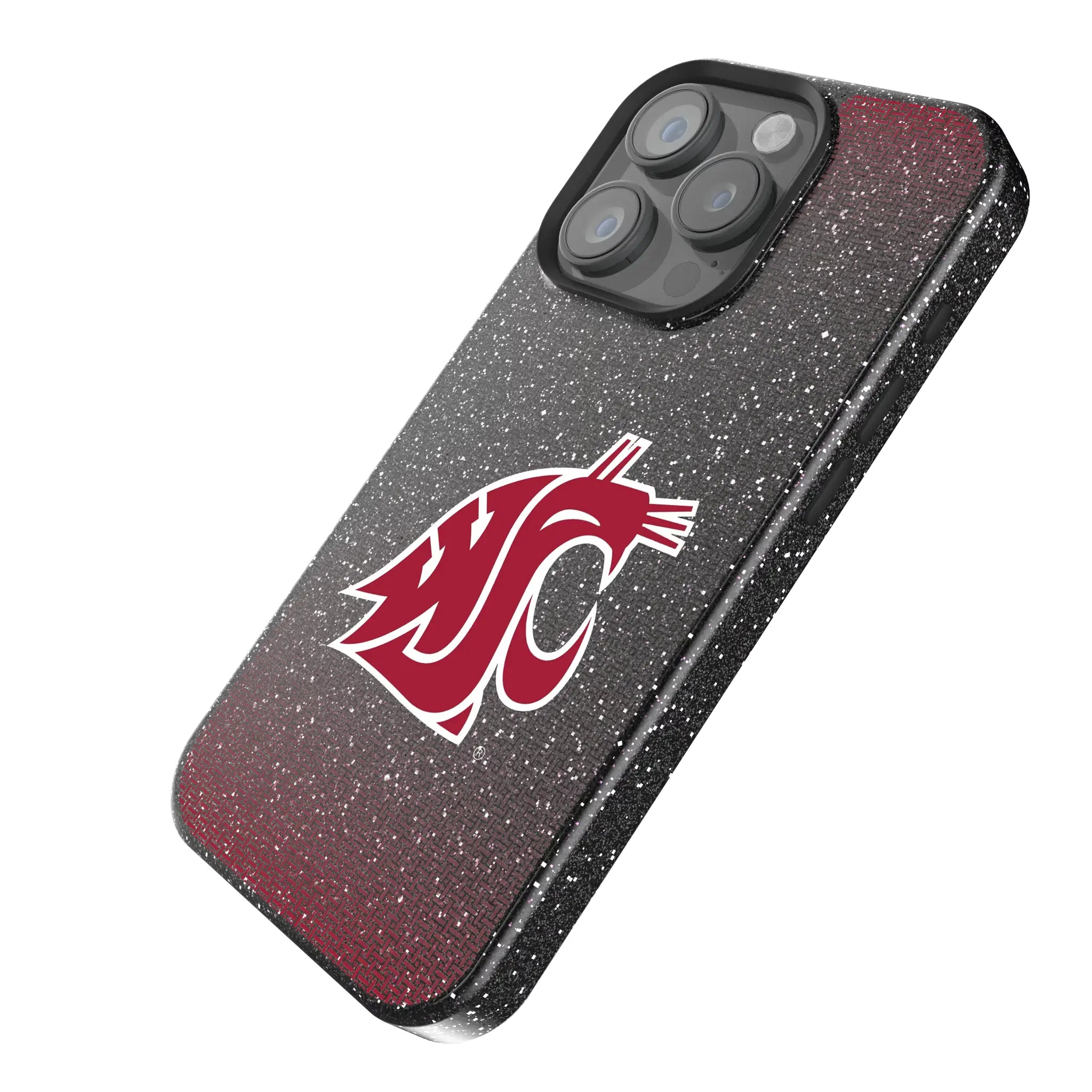 Washington State University Cougars Linen Bling Phone Case for Apple iPhone
