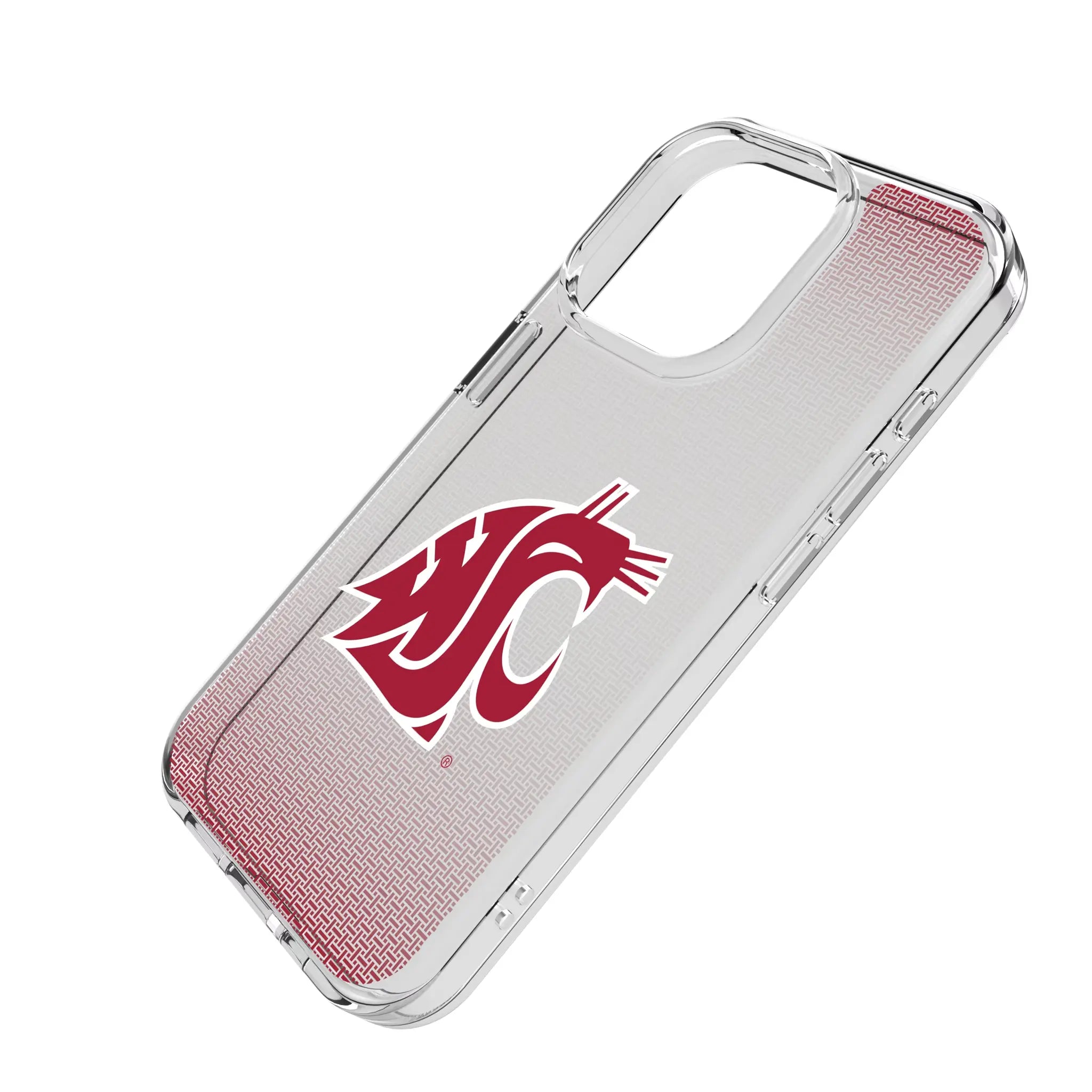 Washington State University Cougars Linen Clear Phone Case for Apple iPhone