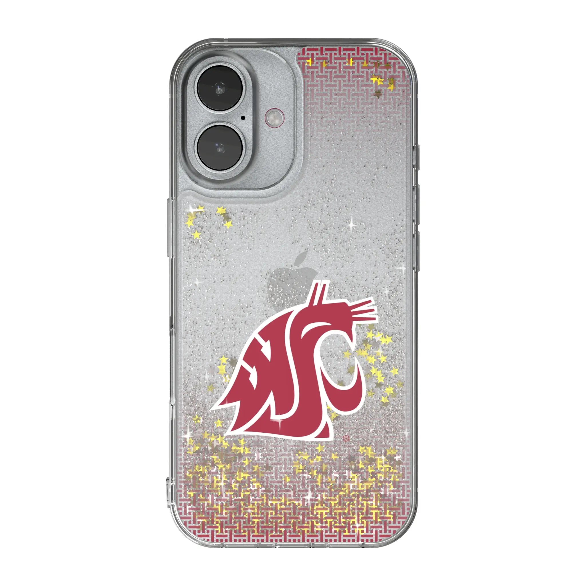 Washington State University Cougars Linen Glitter Phone Case