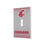 Washington State University Cougars Linen Hidden-Screw Light Switch Plate