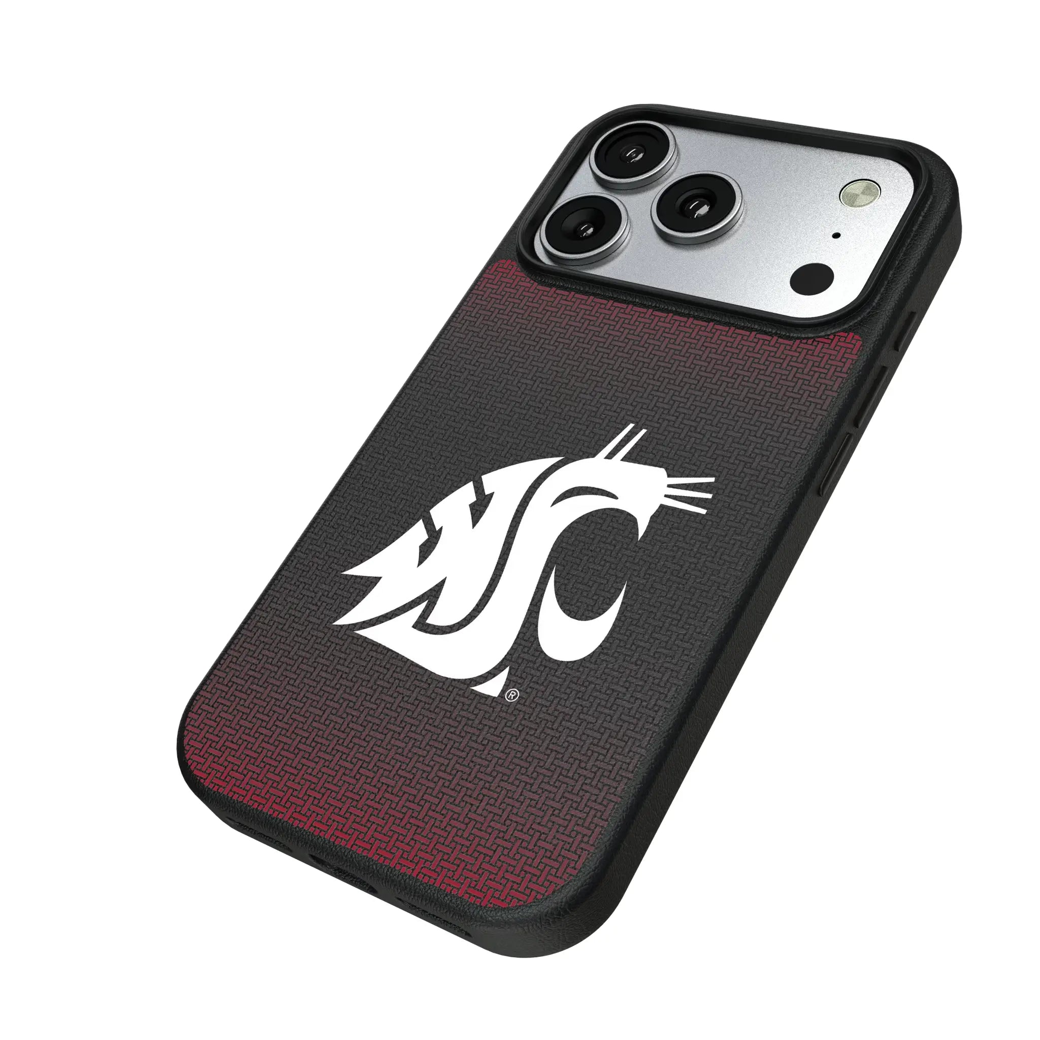 Washington State University Cougars Linen MagSafe Compatible Phone Case for Apple iPhone