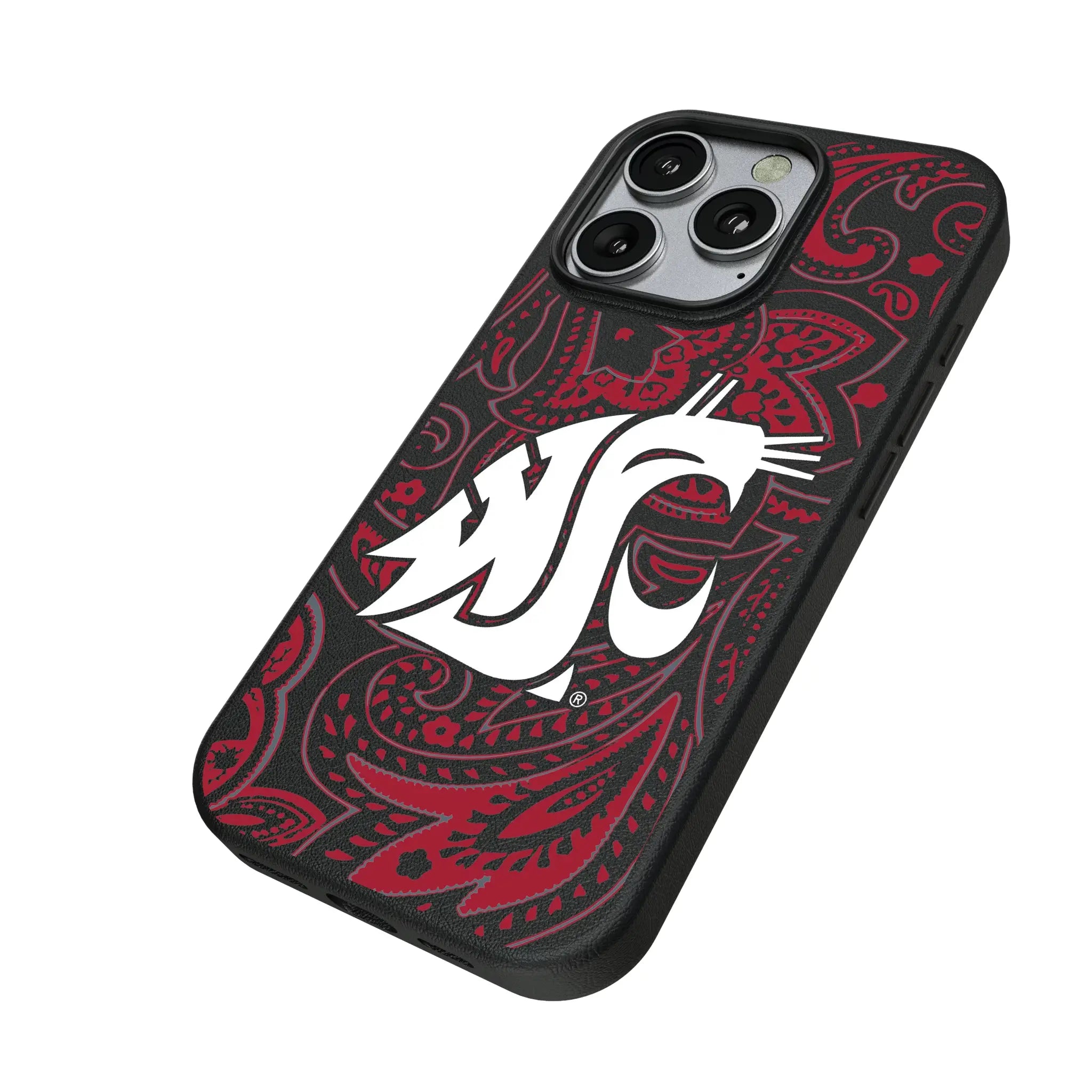 Washington State University Cougars Paisley MagSafe Compatible Phone Case for Apple iPhone
