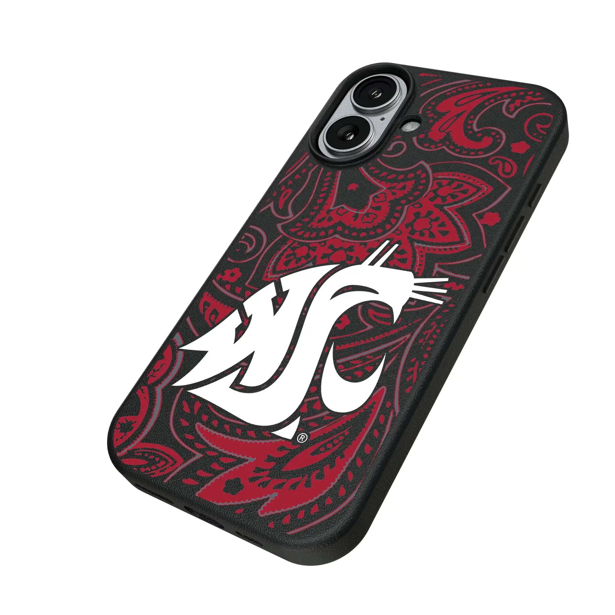 Washington State University Cougars Paisley MagSafe Compatible Phone Case for Apple iPhone