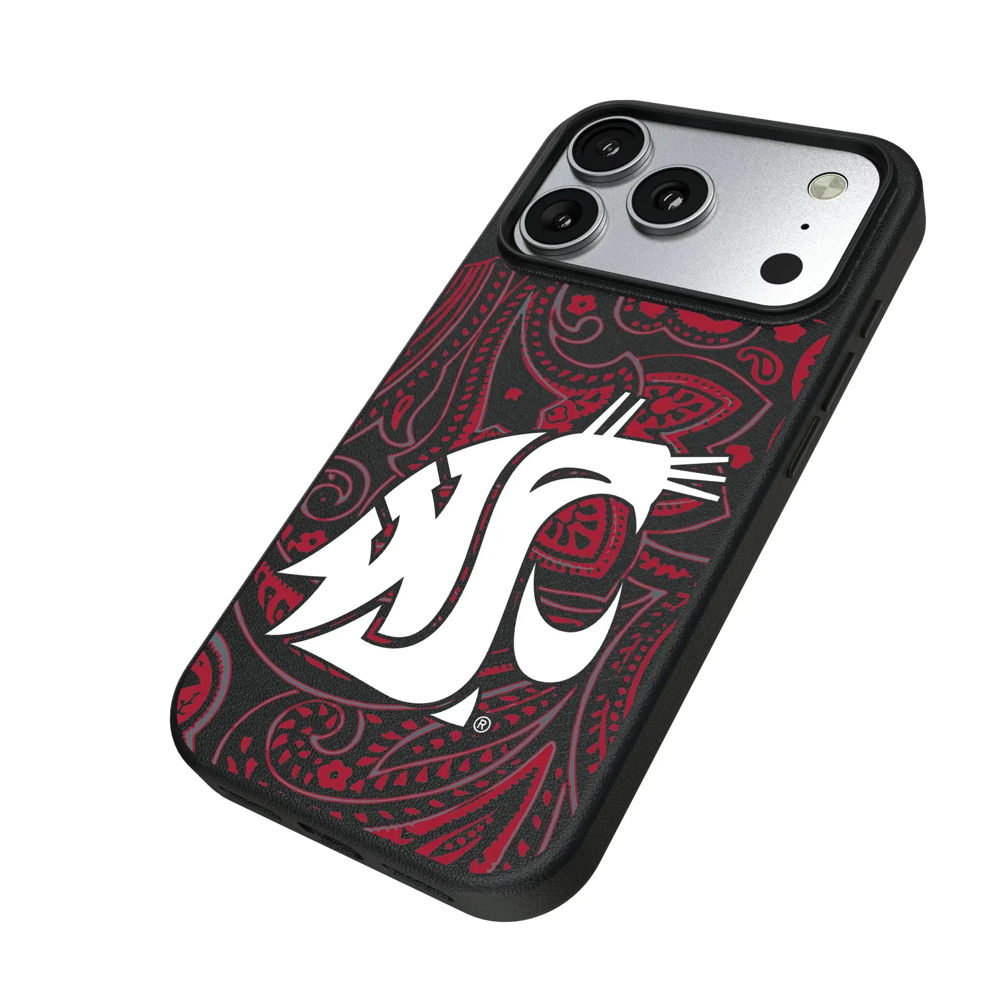 Washington State University Cougars Paisley MagSafe Compatible Phone Case for Apple iPhone