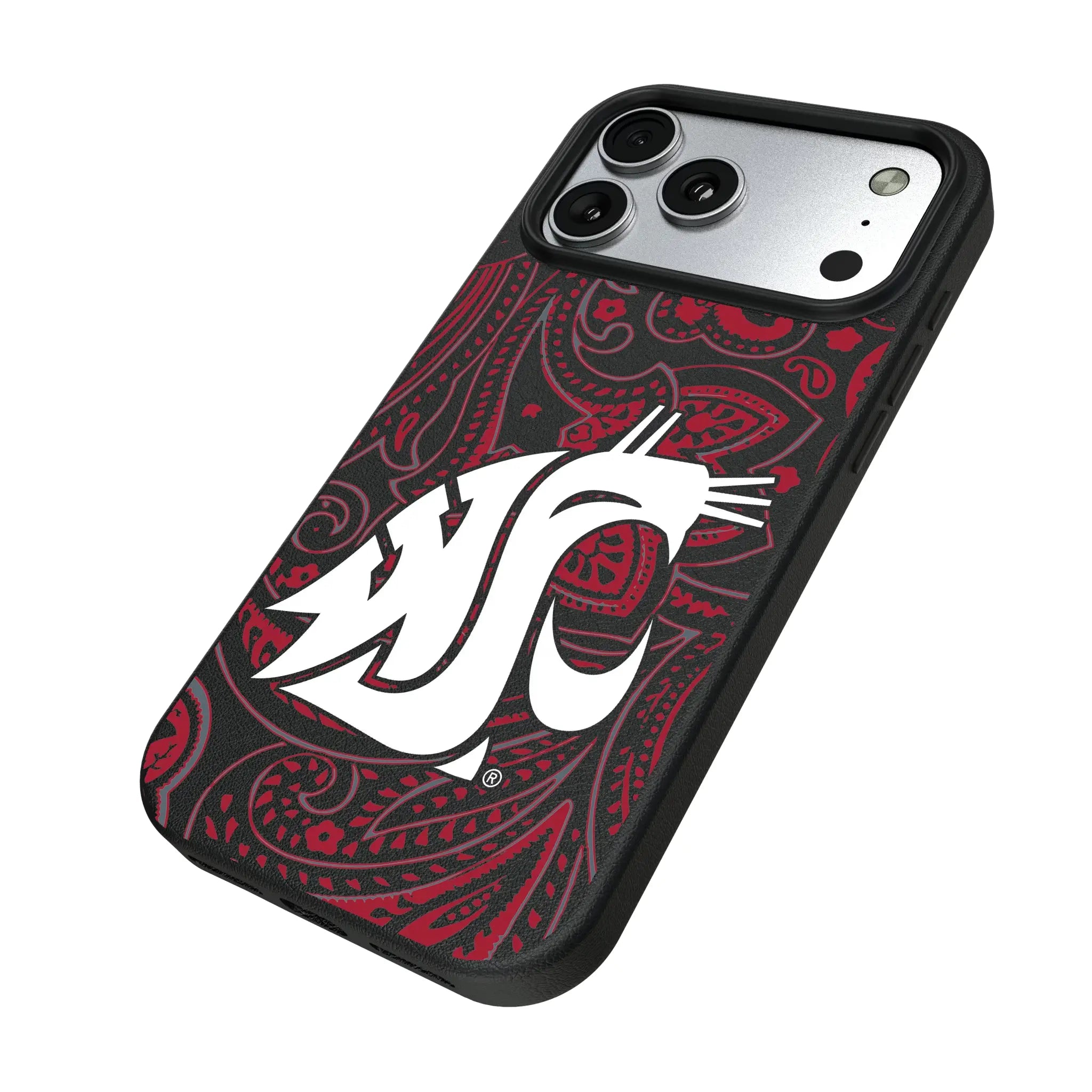 Washington State University Cougars Paisley MagSafe Compatible Phone Case for Apple iPhone