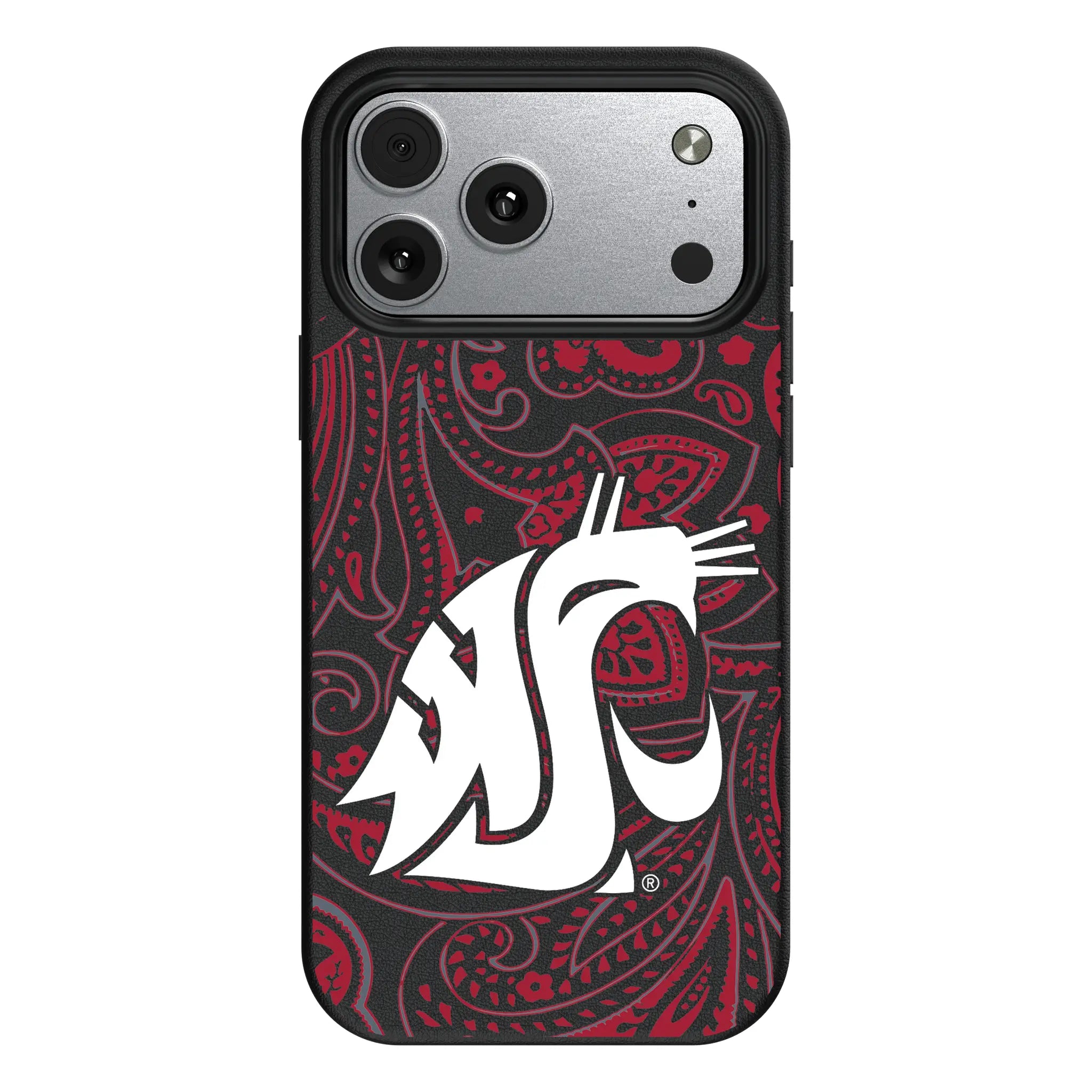 Washington State University Cougars Paisley MagSafe Compatible Phone Case for Apple iPhone
