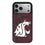 Washington State University Cougars Paisley MagSafe Compatible Phone Case for Apple iPhone