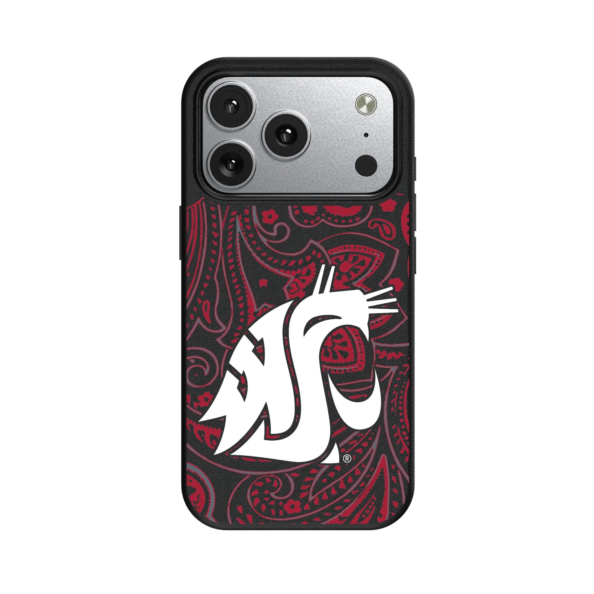 Washington State University Cougars Paisley MagSafe Compatible Phone Case for Apple iPhone