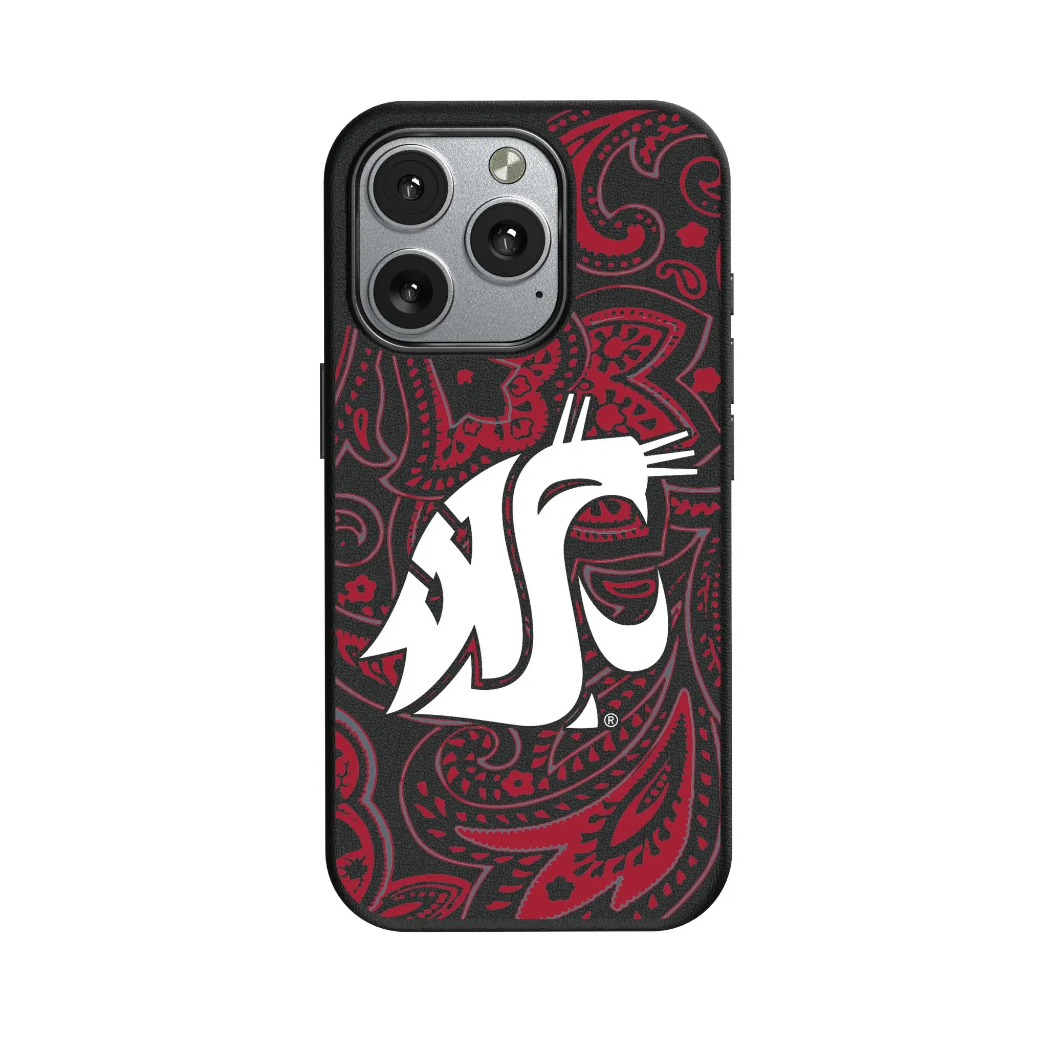Washington State University Cougars Paisley MagSafe Compatible Phone Case for Apple iPhone