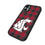 Washington State University Cougars Plaid MagSafe Compatible Phone Case for Apple iPhone