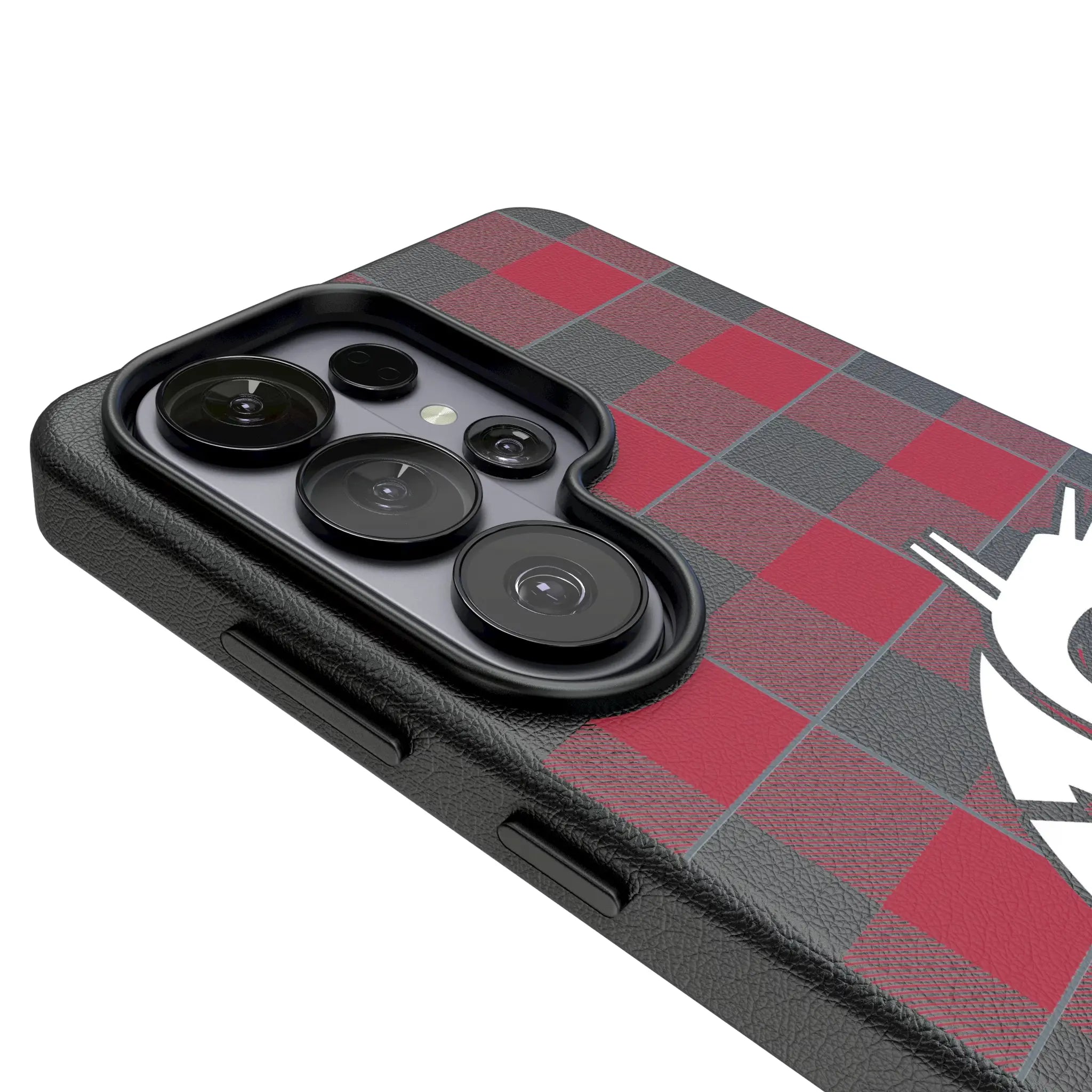 Washington State University Cougars Plaid MagSafe Compatible Phone Case for Samsung Galaxy