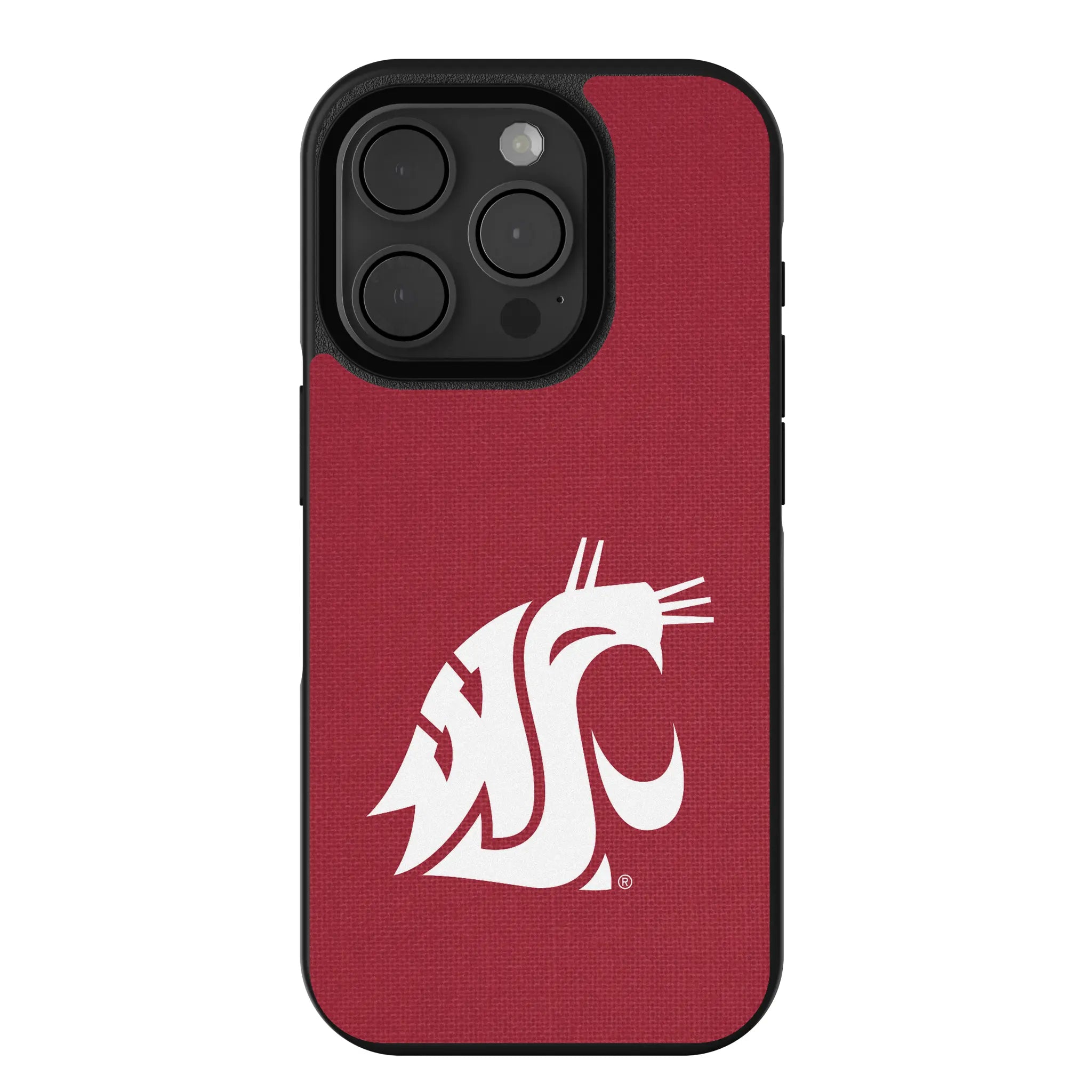 Washington State University Cougars Solid Bump Phone Case