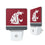 Washington State University Cougars Stripe Night Light 2-Pack