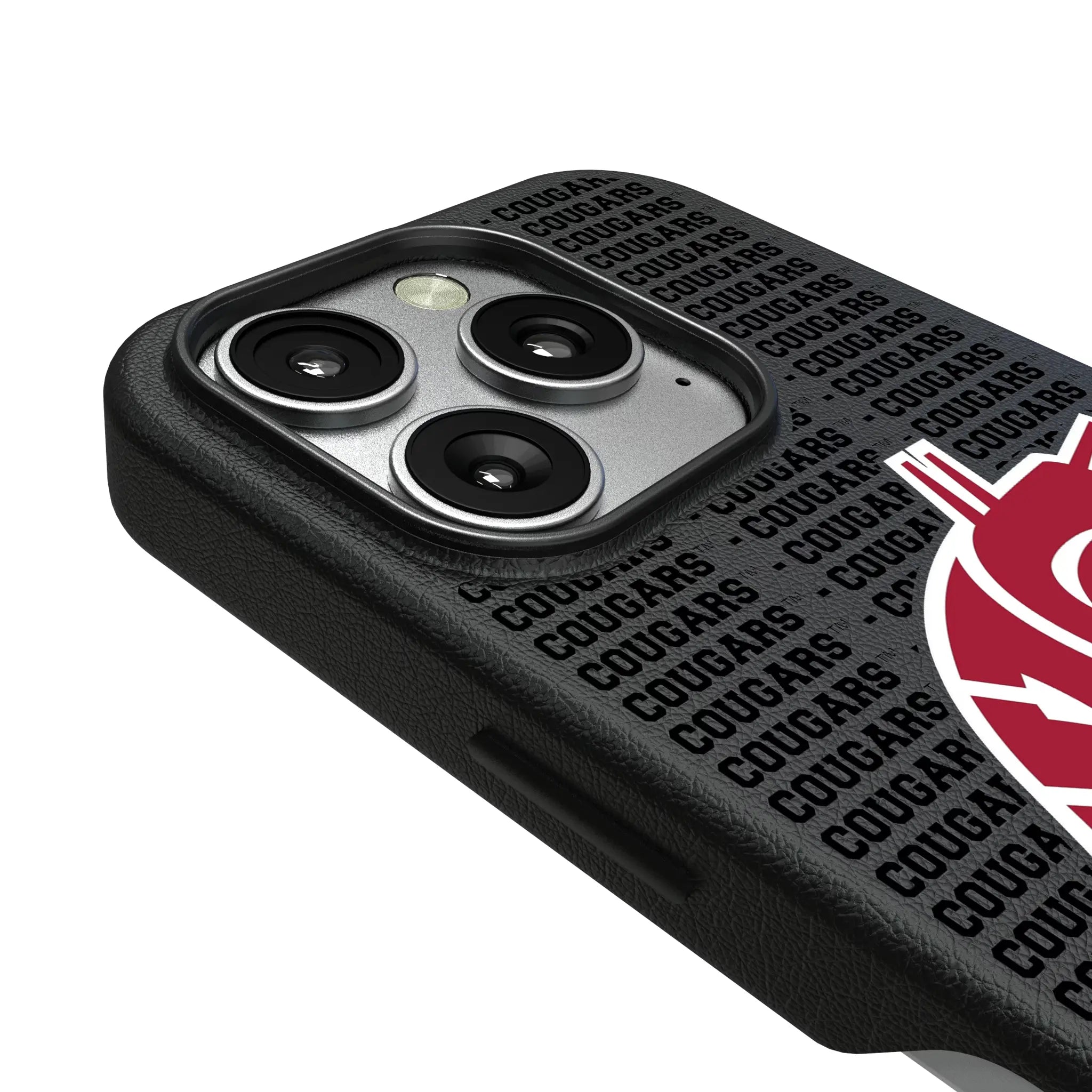 Washington State University Cougars Text Backdrop MagSafe Compatible Phone Case for Apple iPhone