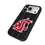 Washington State University Cougars Text Backdrop MagSafe Compatible Phone Case for Apple iPhone