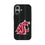 Washington State University Cougars Text Backdrop MagSafe Compatible Phone Case for Apple iPhone