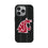 Washington State University Cougars Text Backdrop MagSafe Compatible Phone Case for Apple iPhone