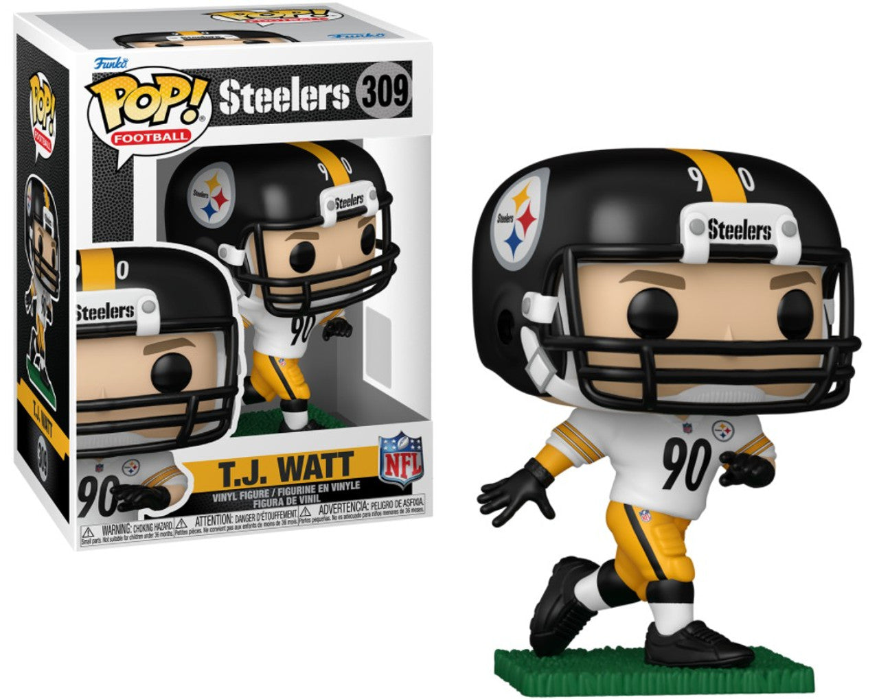 T.J. Watt (Pittsburgh Steelers) NFL Funko Pop! - Sports Gifts, Sports Memorabilia, Sports Collectibles, Fan Shop