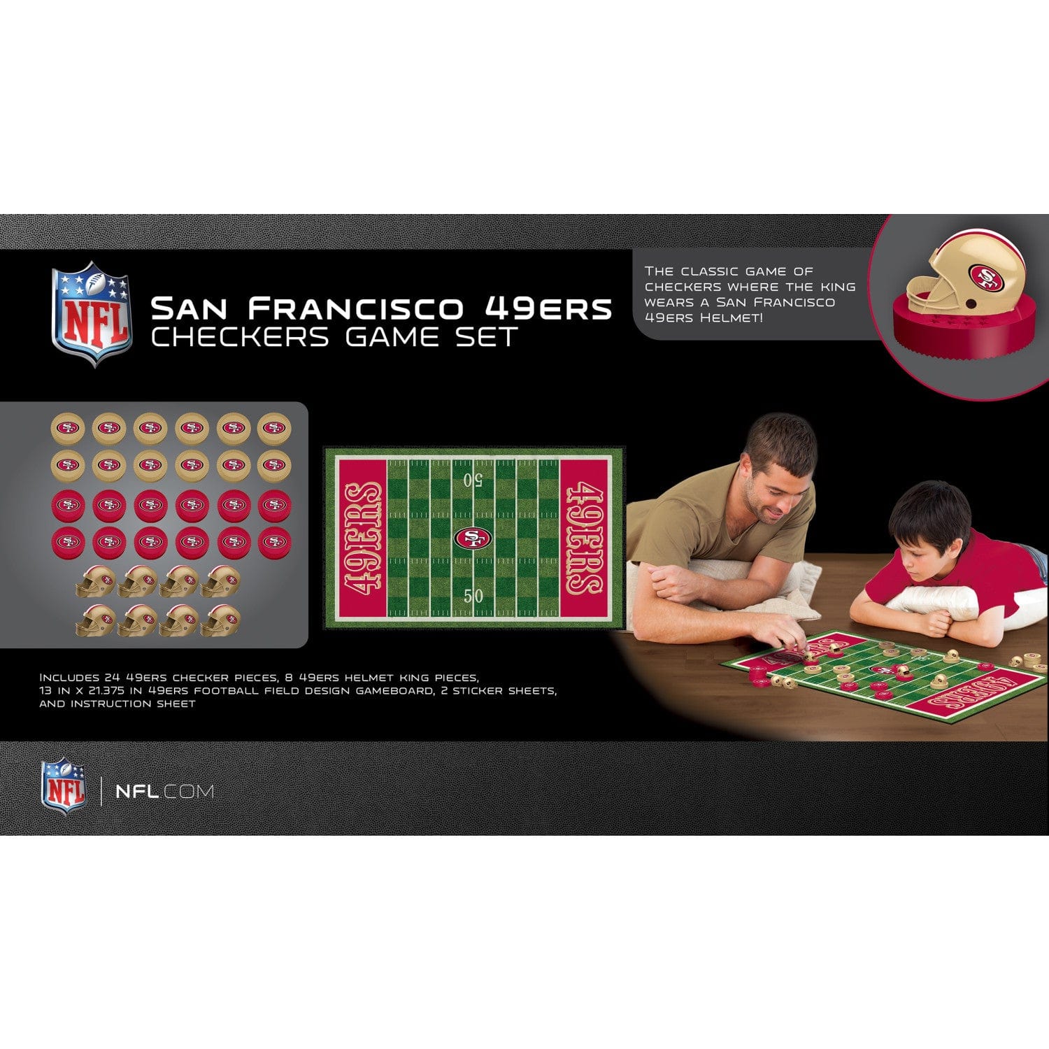San Francisco 49ers Checkers Game