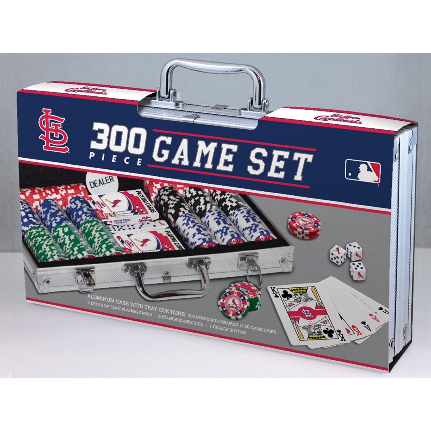 St. Louis Cardinals 300 Piece Poker Set - Sports Gifts, Sports Memorabilia, Sports Collectibles, Fan Shop