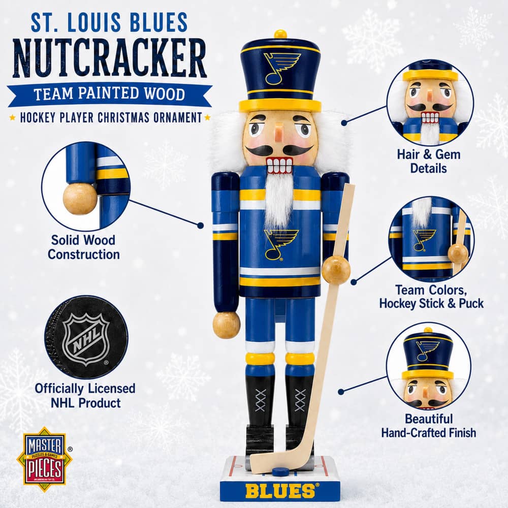 St. Louis Blues Collectible Nutcracker