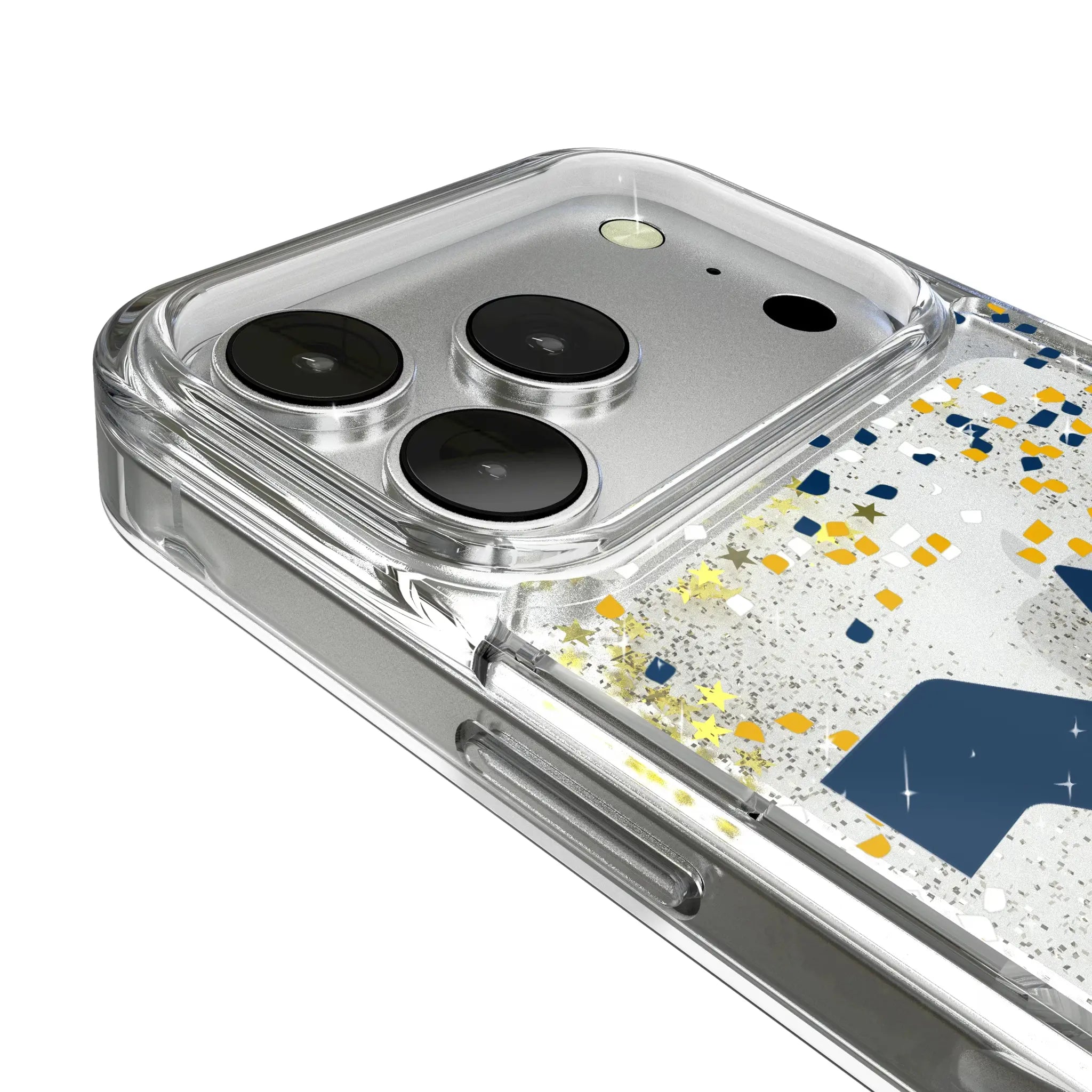 West Virginia University Mountaineers Confetti Glitter Phone Case