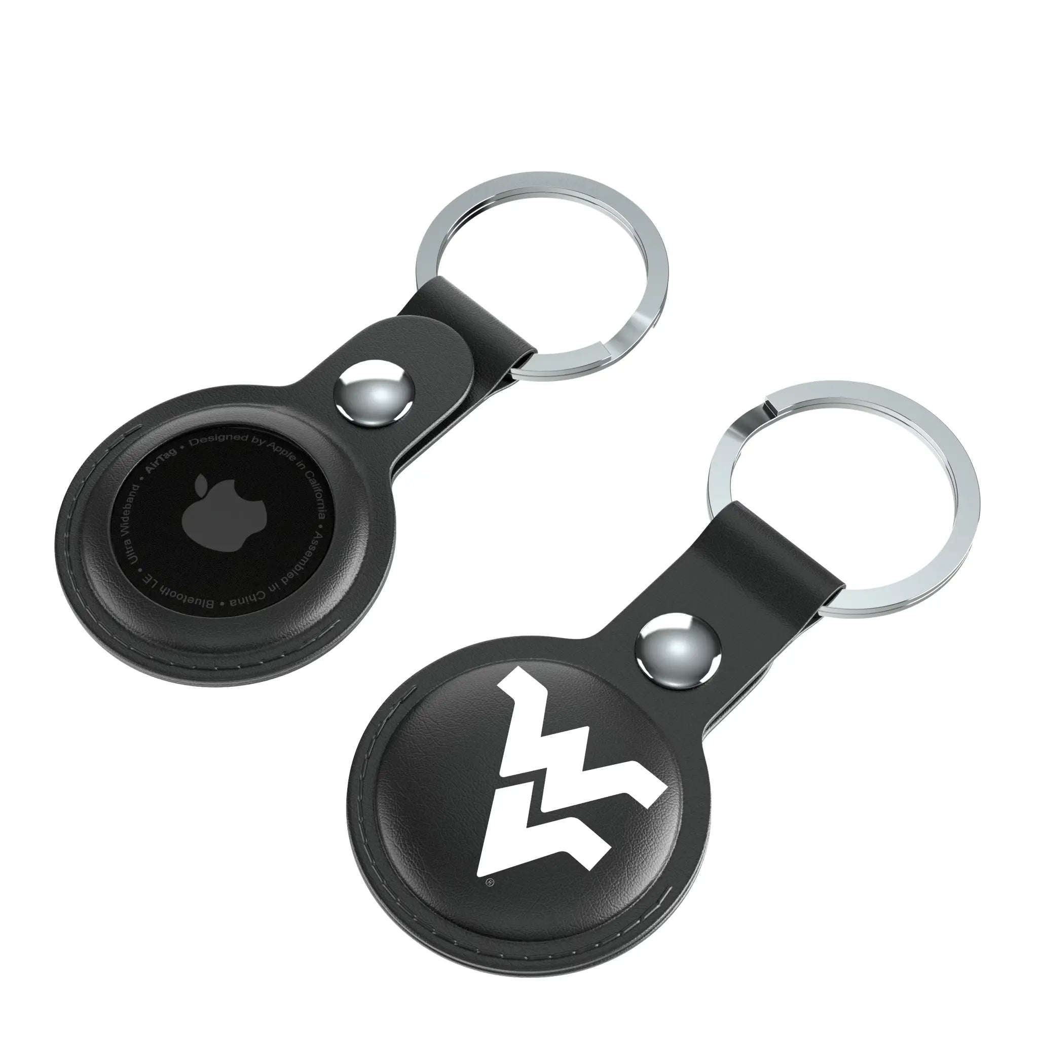 West Virginia University Mountaineers Insignia Black Airtag Holder 2-Pack