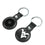 West Virginia University Mountaineers Insignia Black Airtag Holder 2-Pack