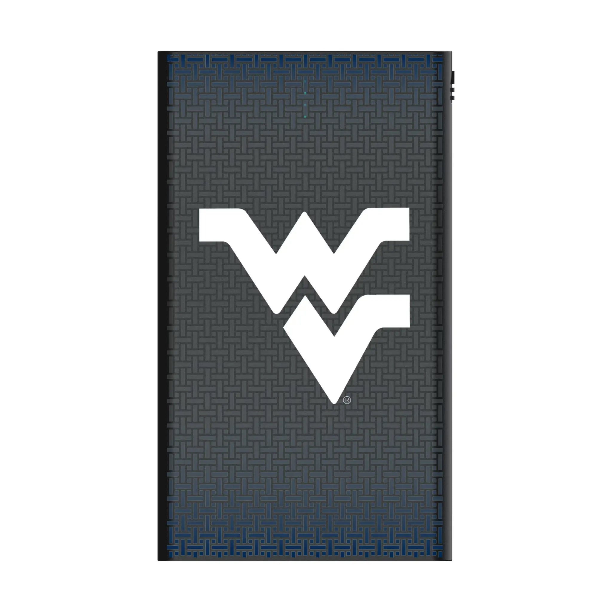 West Virginia University Mountaineers Linen 5000mAh Flat Powerbank