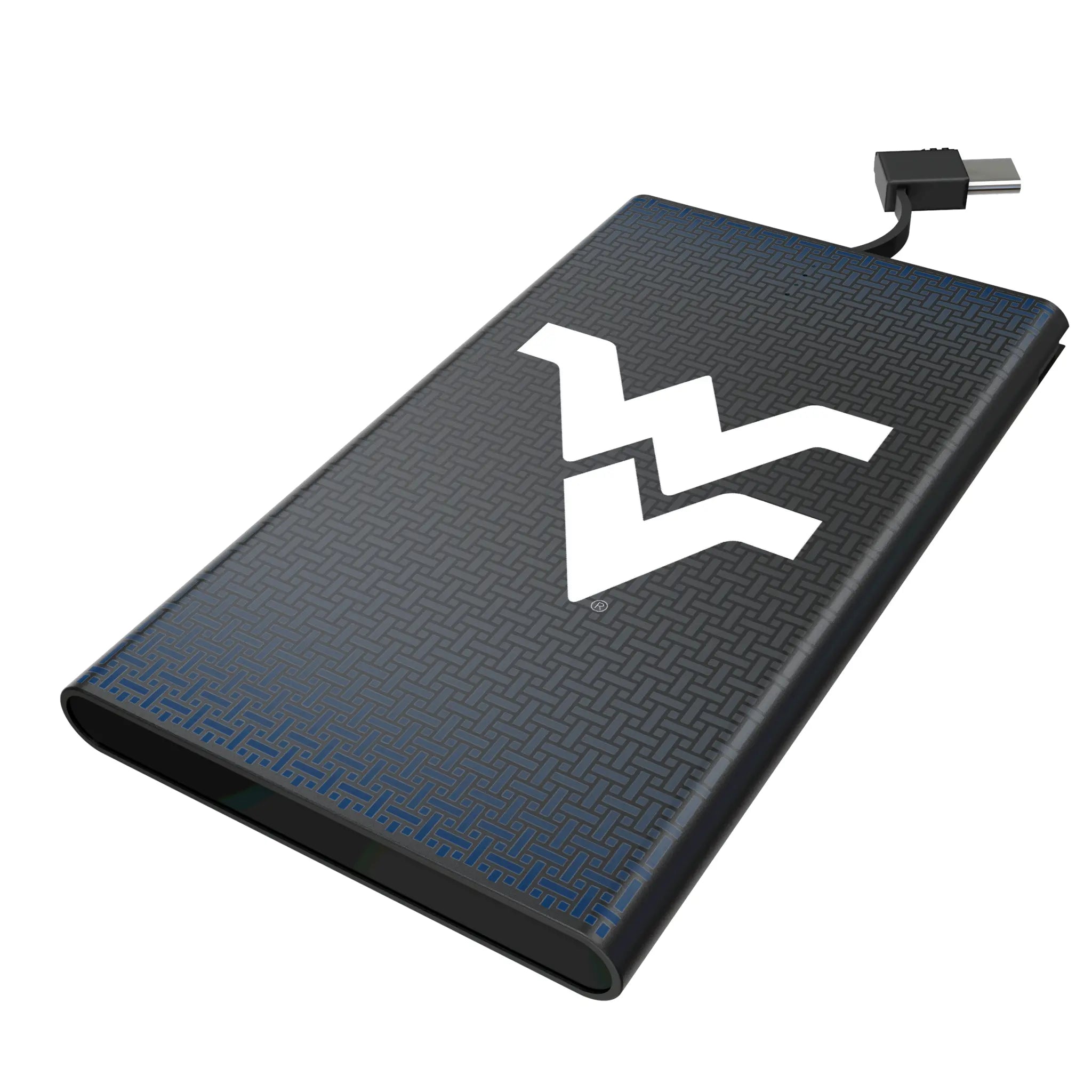 West Virginia University Mountaineers Linen 5000mAh Flat Powerbank